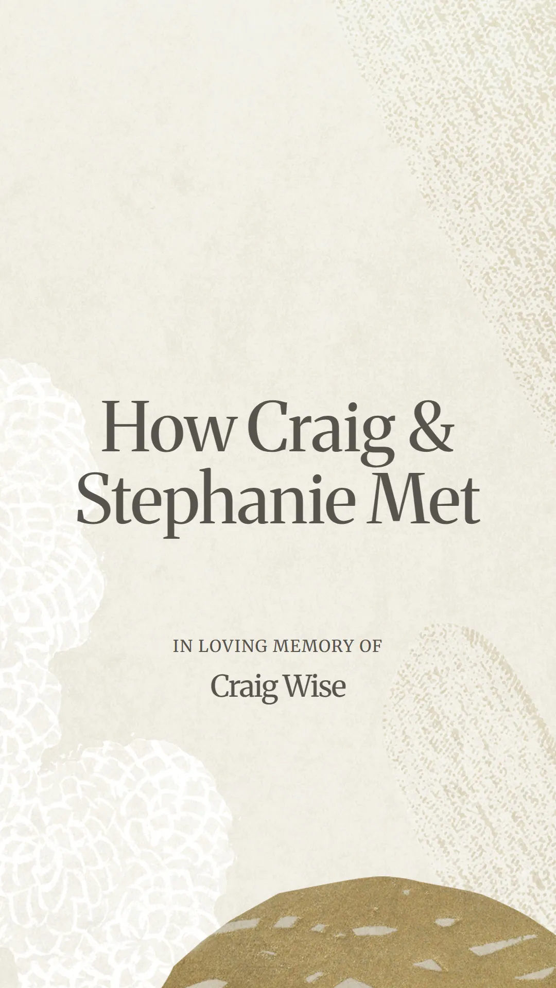 How Craig and Stephanie Met