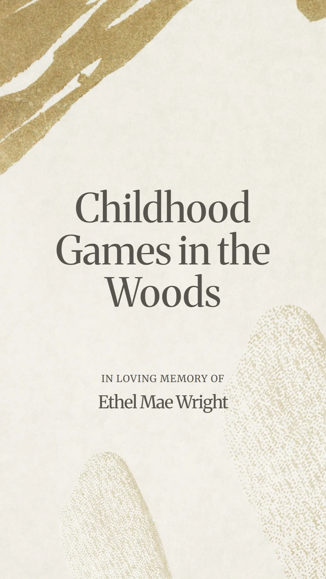 Childhood Games in the Woods