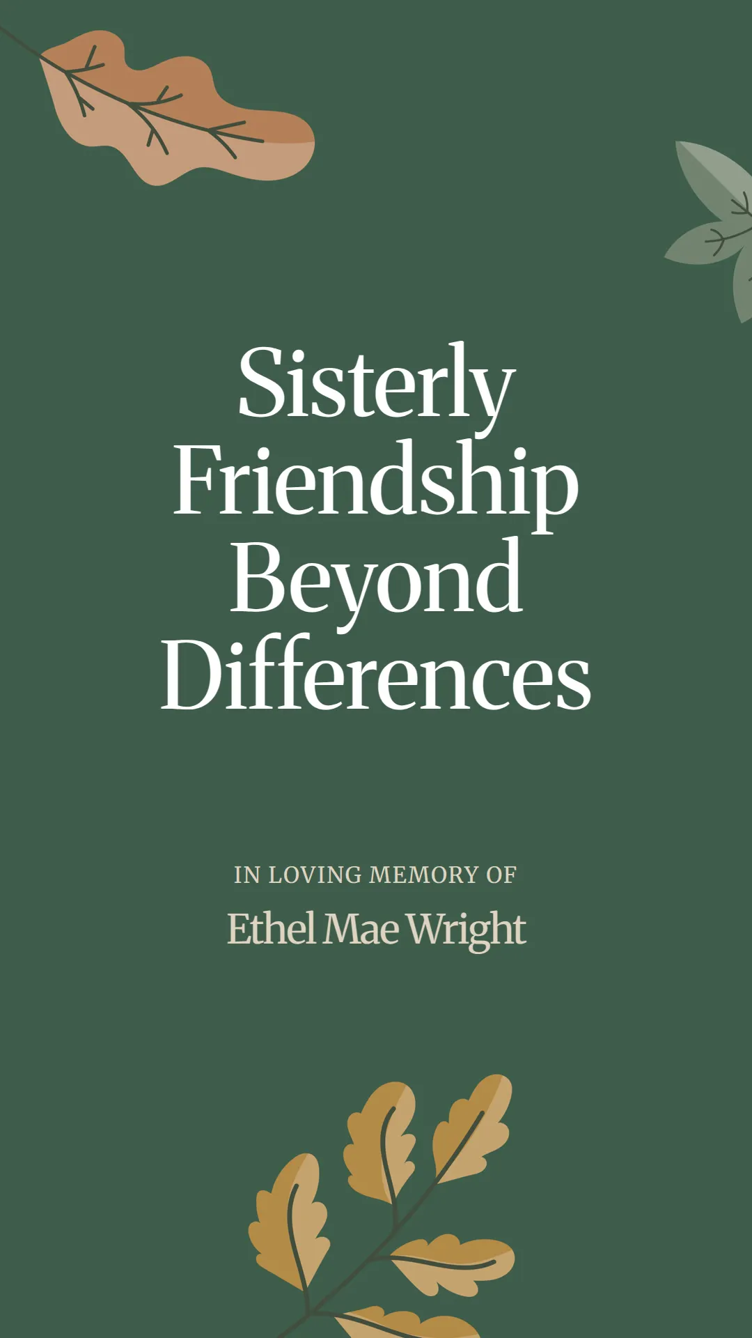 Sisterly Friendship Beyond Differences