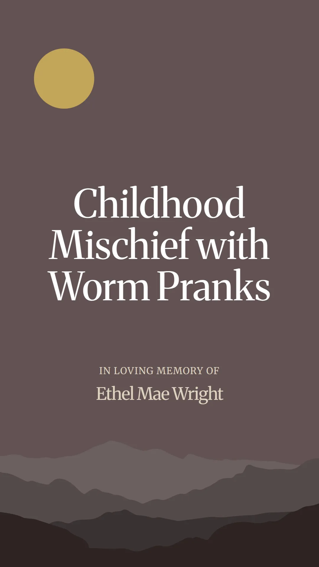 Childhood Mischief with Worm Pranks