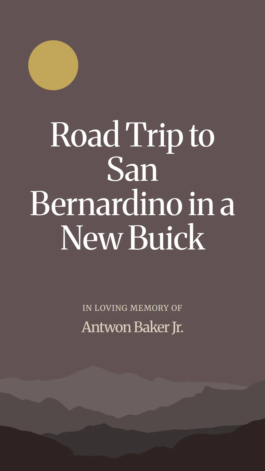 Road Trip to San Bernardino in a New Buick