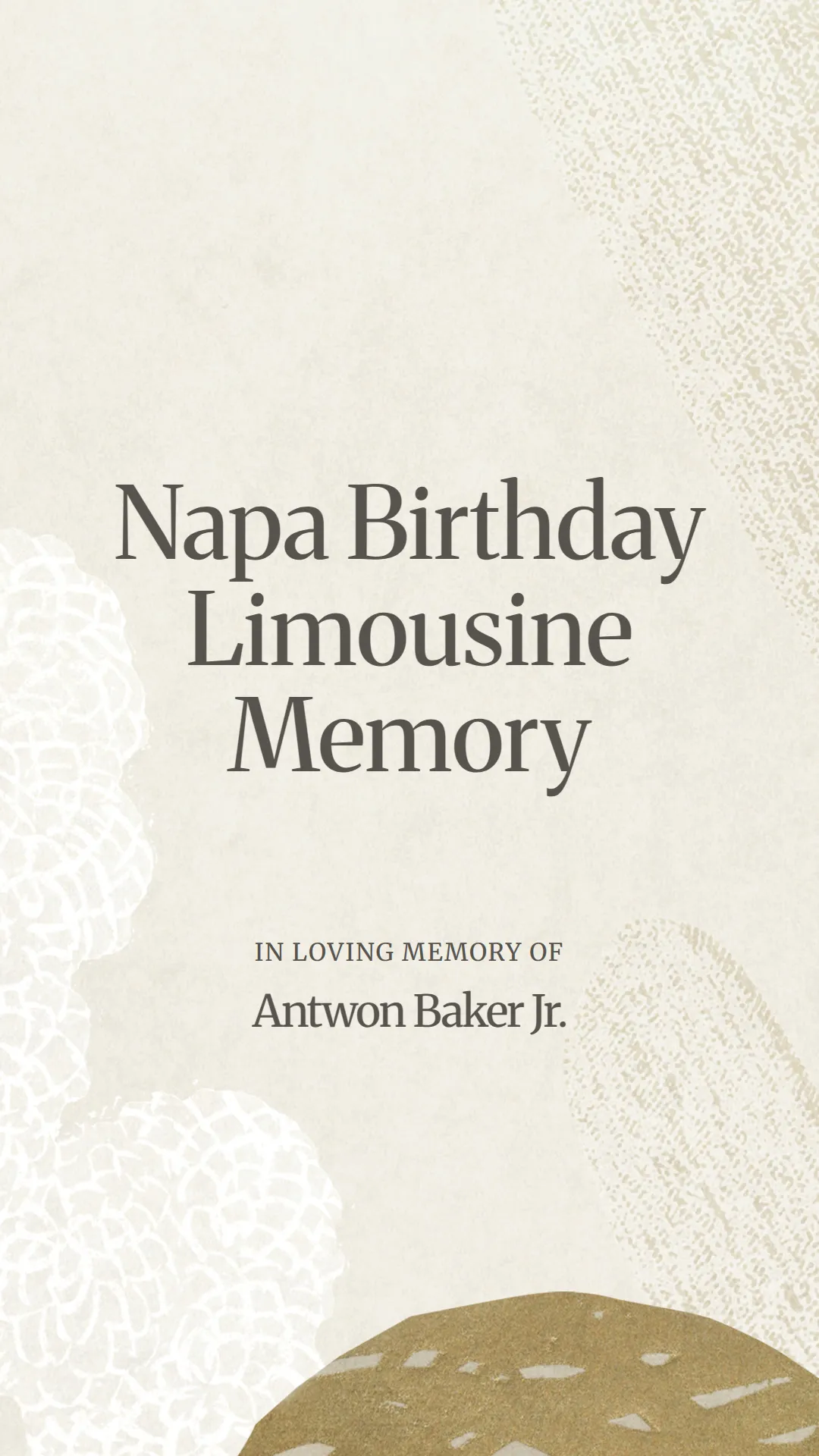 Napa Birthday Limousine Memory