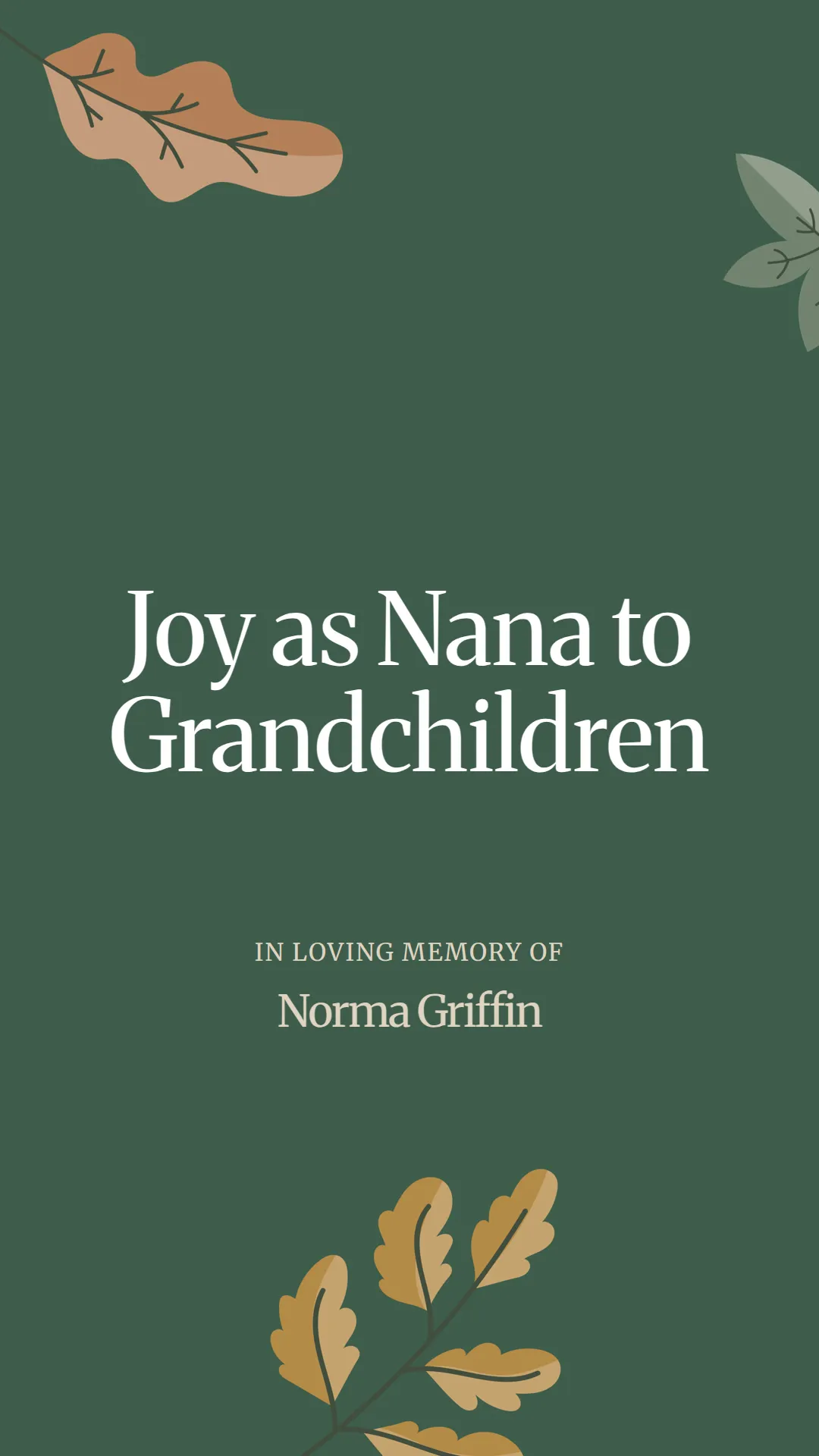 Joy as Nana to Grandchildren
