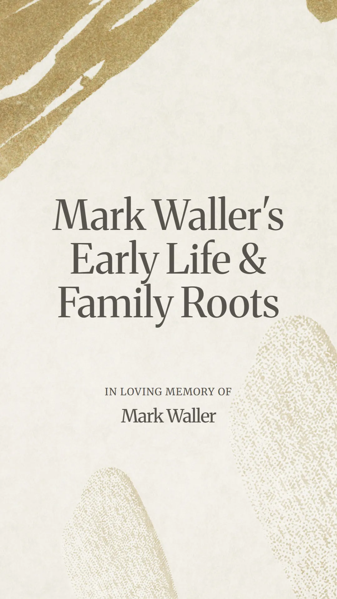 Mark Waller's Early Life and Family Roots