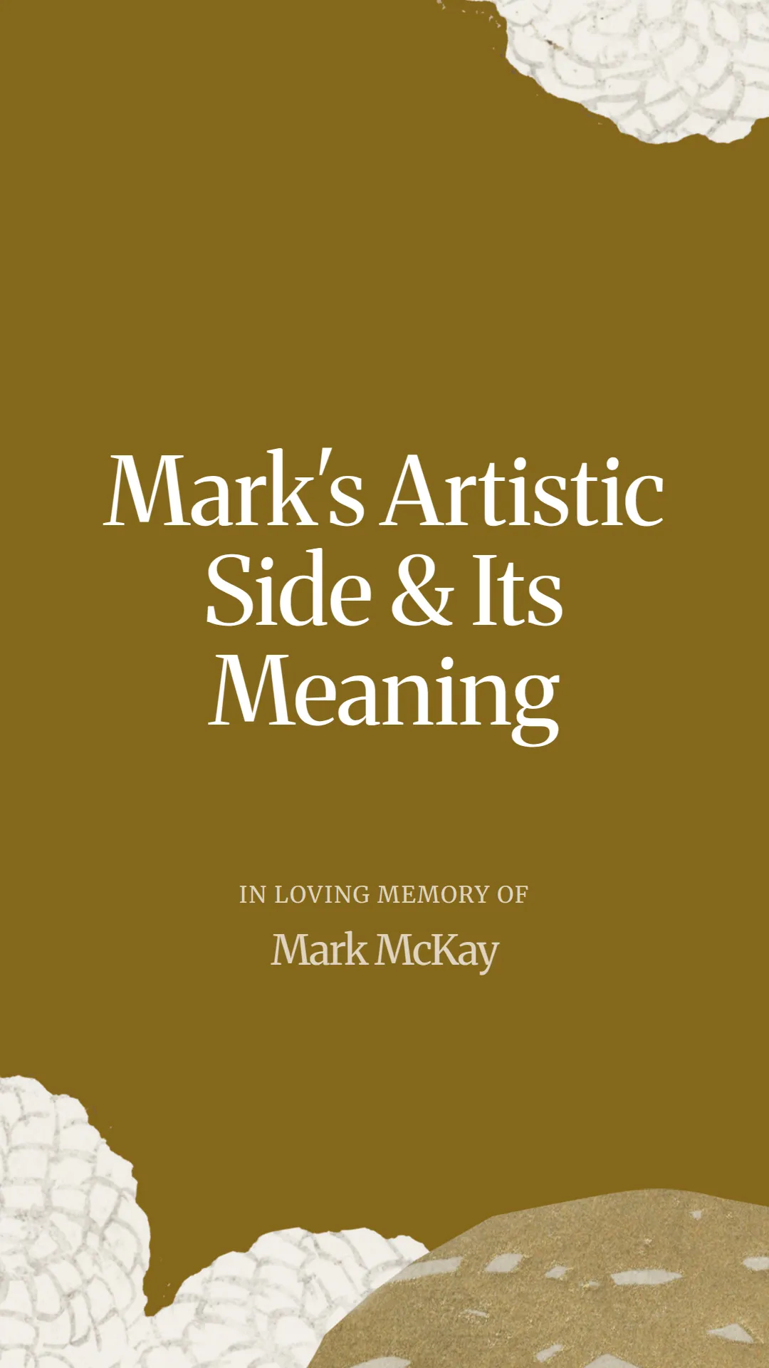 Mark's Artistic Side and Its Meaning