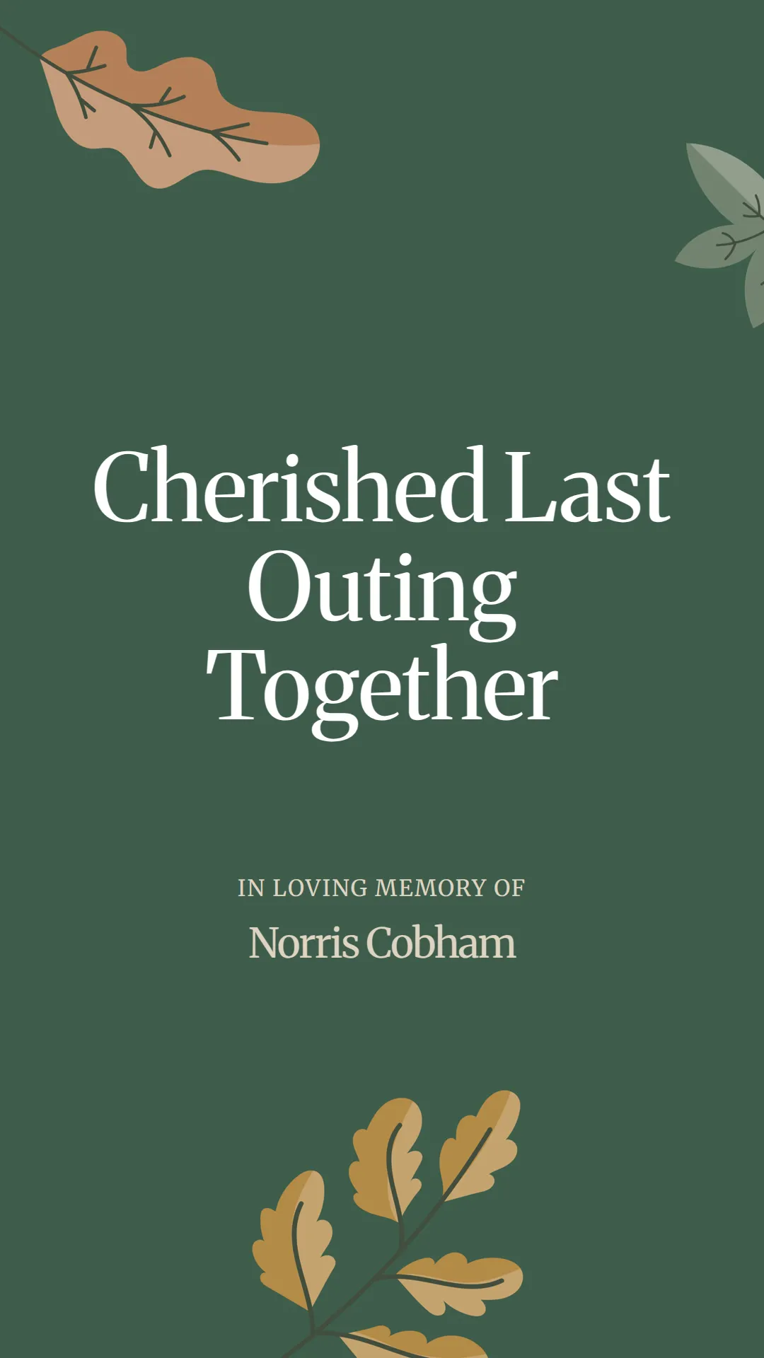Cherished Last Outing Together