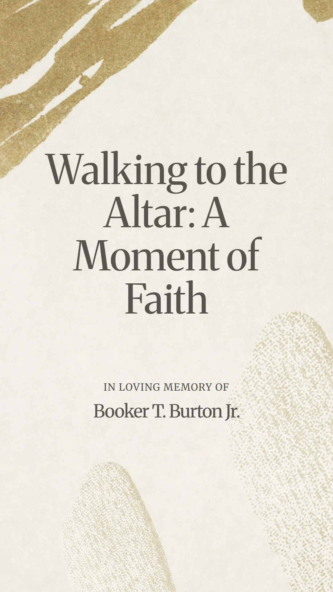 Walking to the Altar: A Moment of Faith