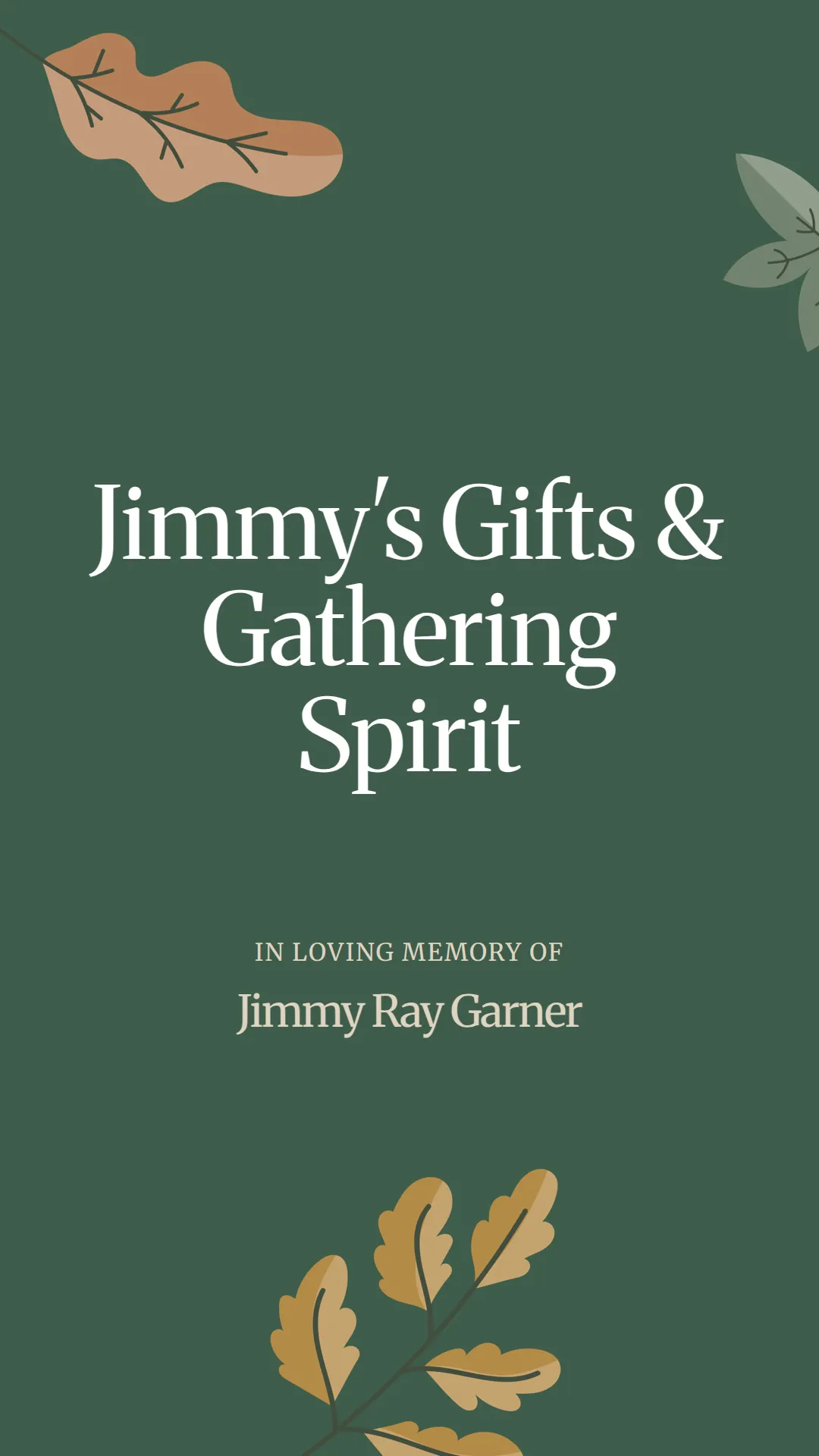 Jimmy's Gifts and Gathering Spirit