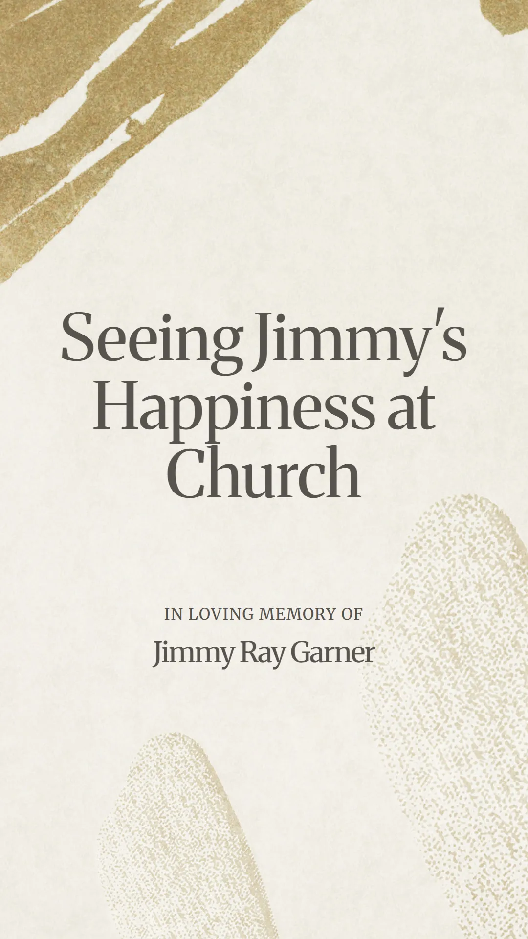 Seeing Jimmy's Happiness at Church