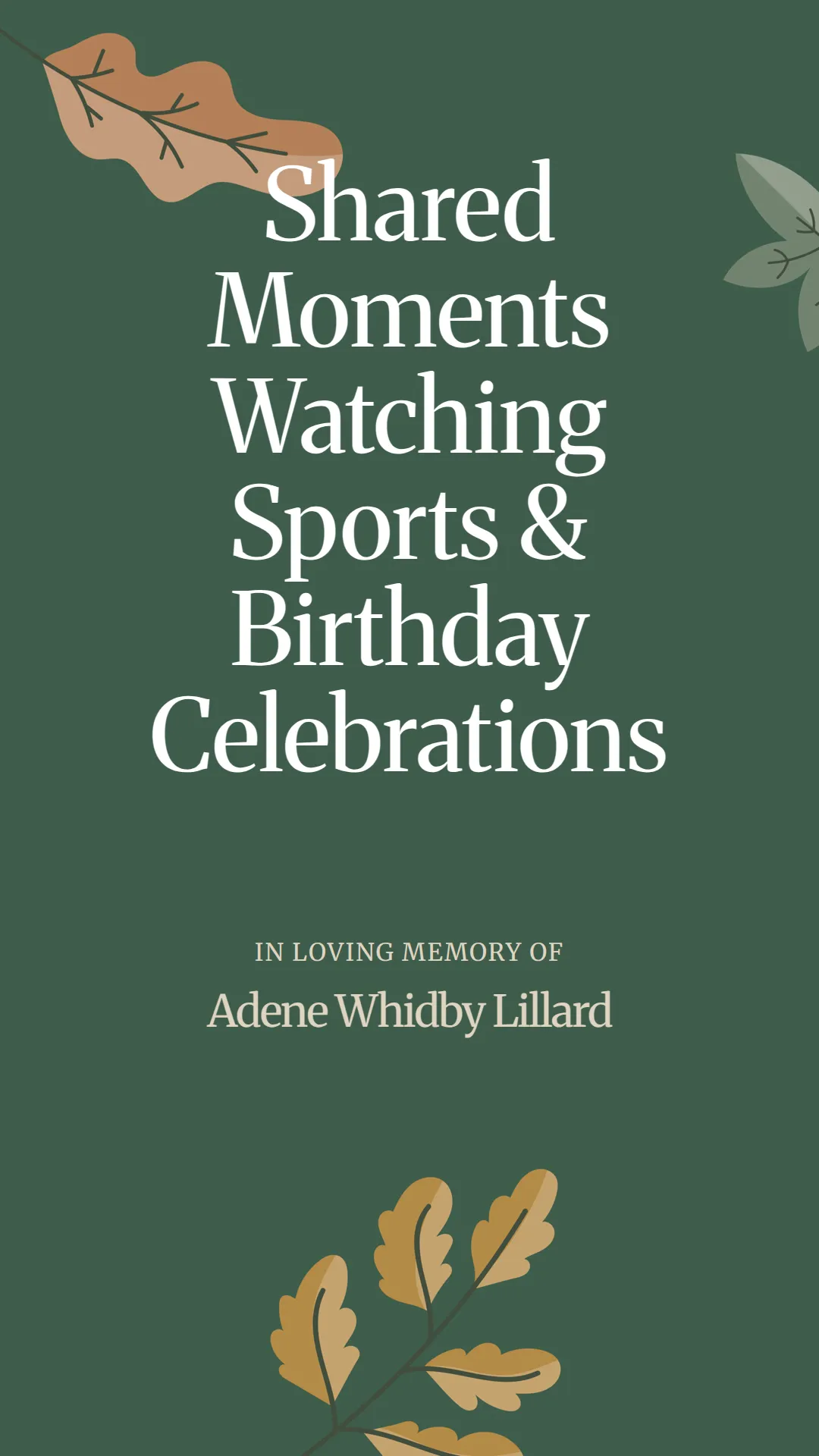 Shared Moments Watching Sports and Birthday Celebrations