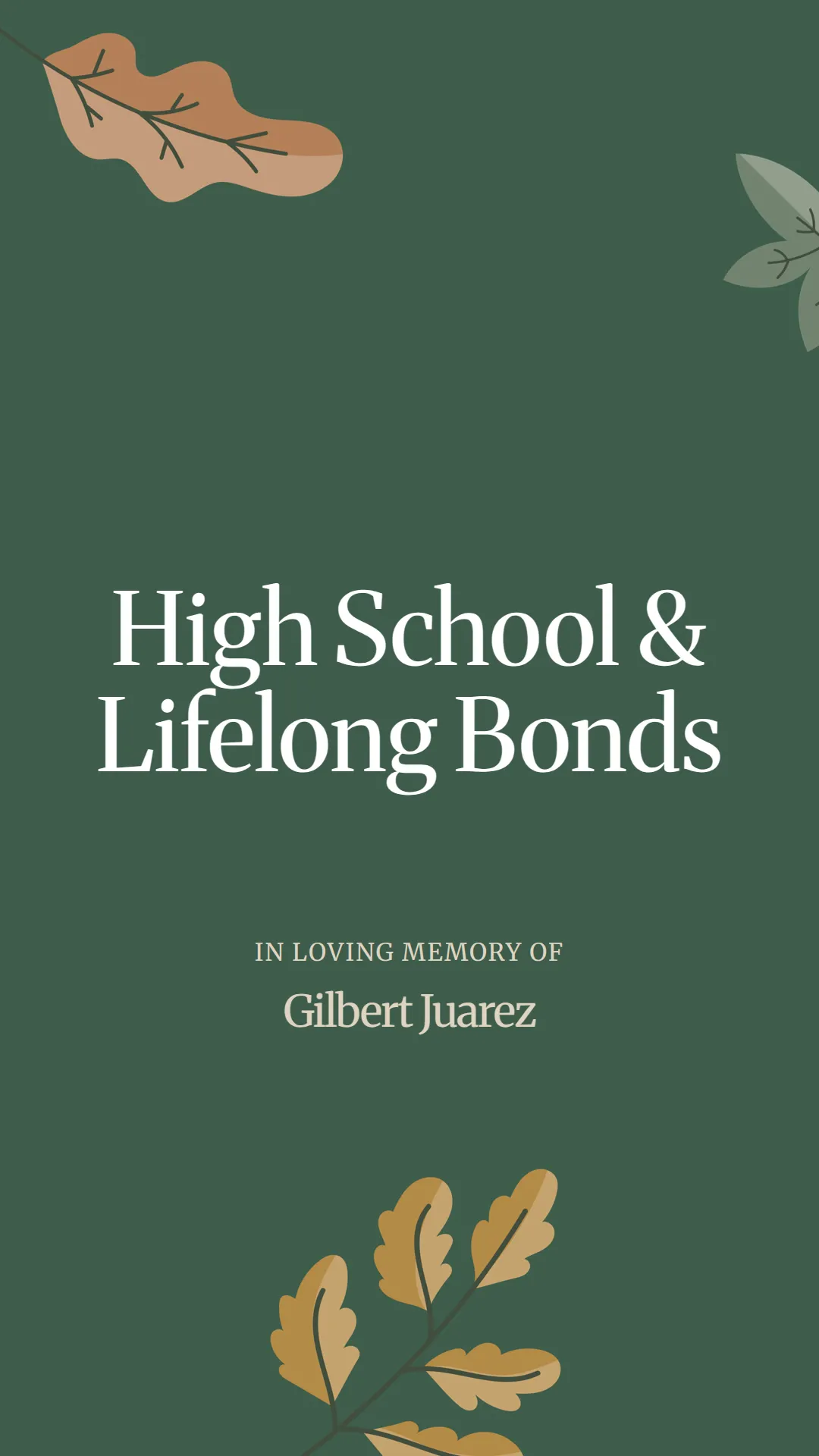 High School and Lifelong Bonds