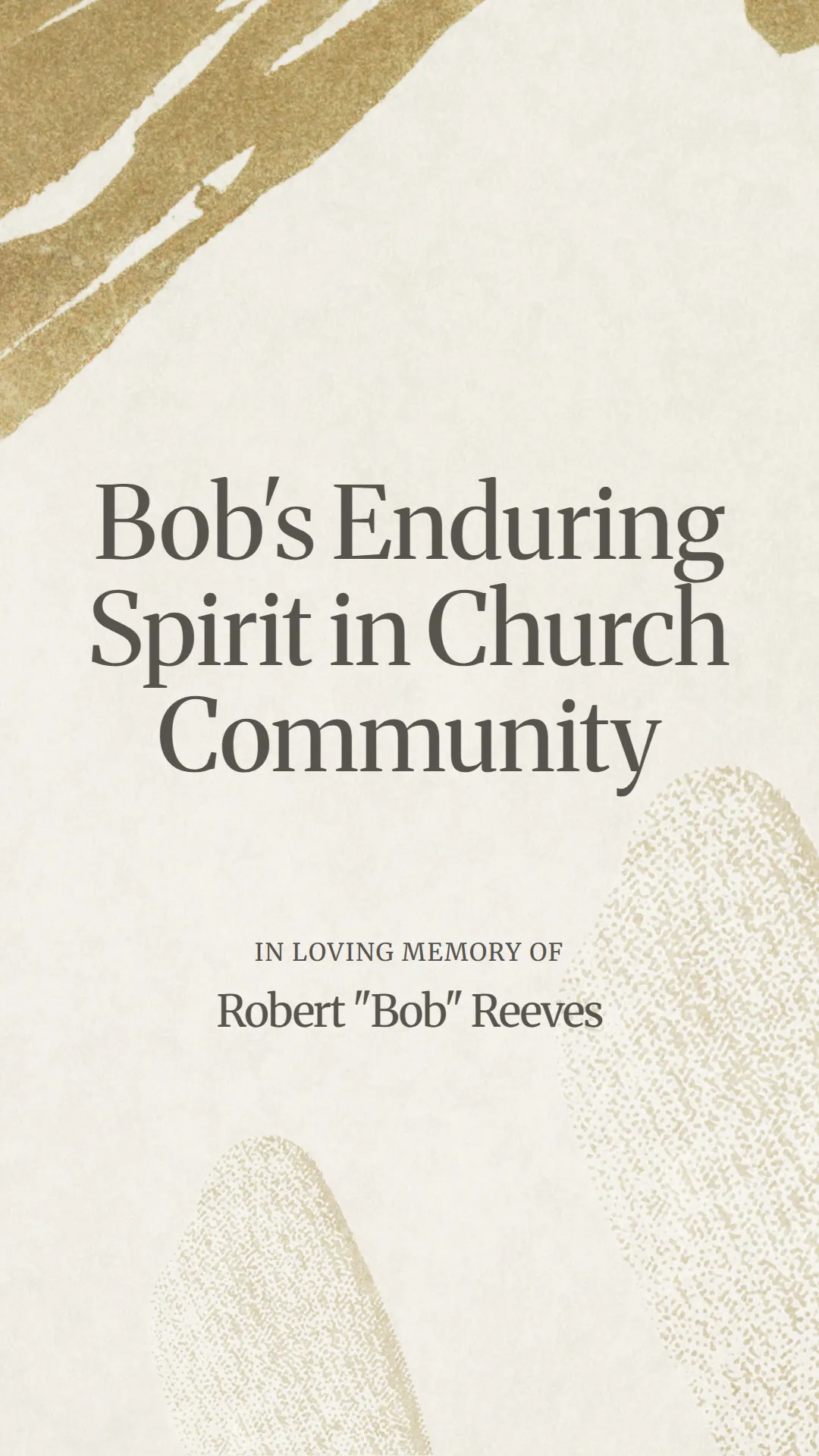 Bob's Enduring Spirit in Church Community