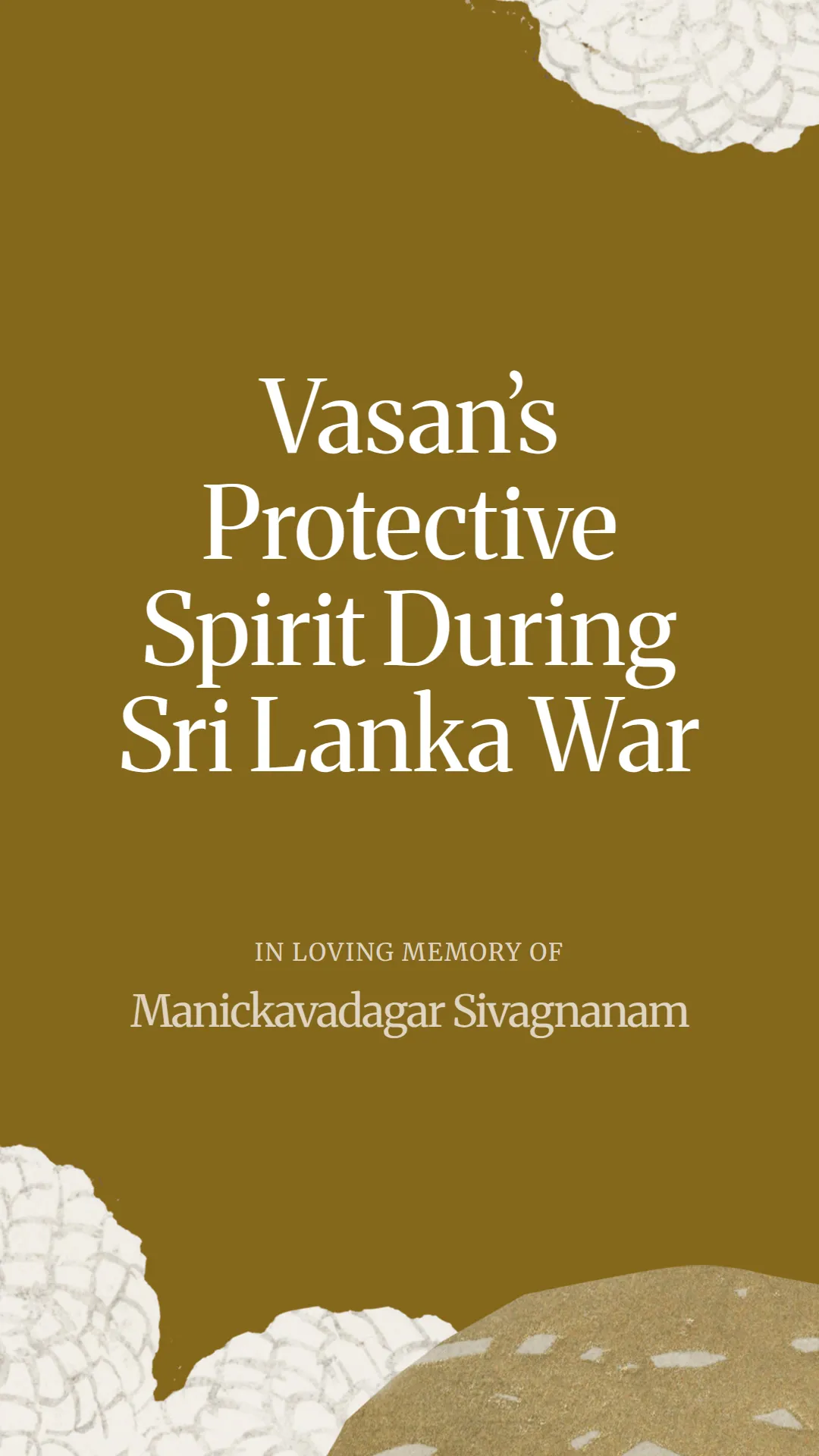 Vasan’s Protective Spirit During Sri Lanka War
