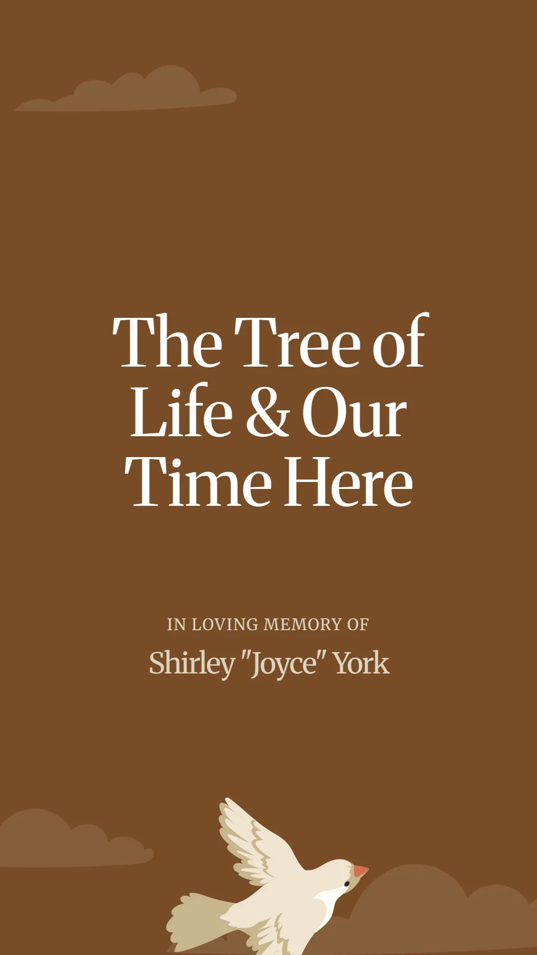 The Tree of Life and Our Time Here