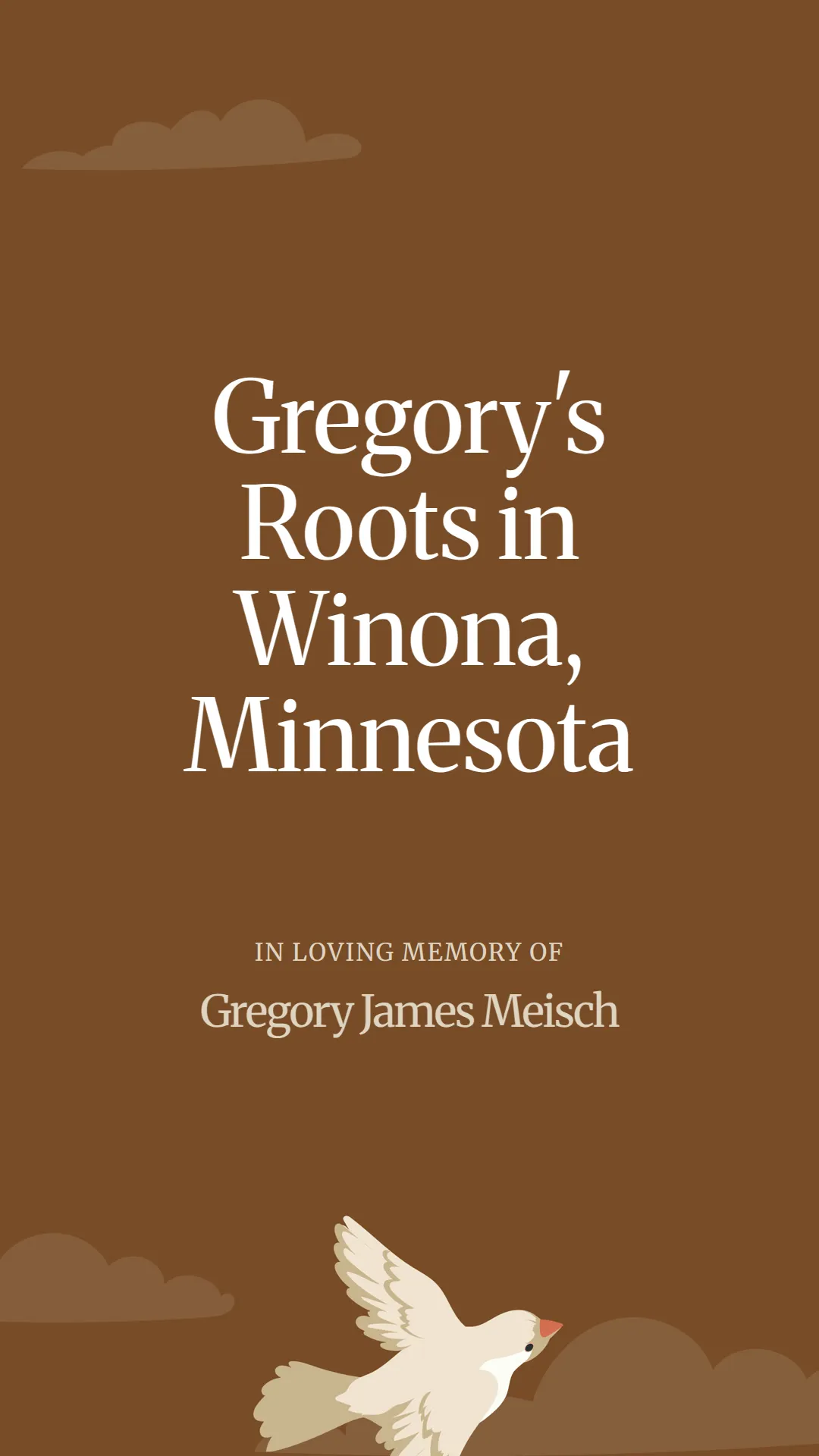 Gregory's Roots in Winona, Minnesota