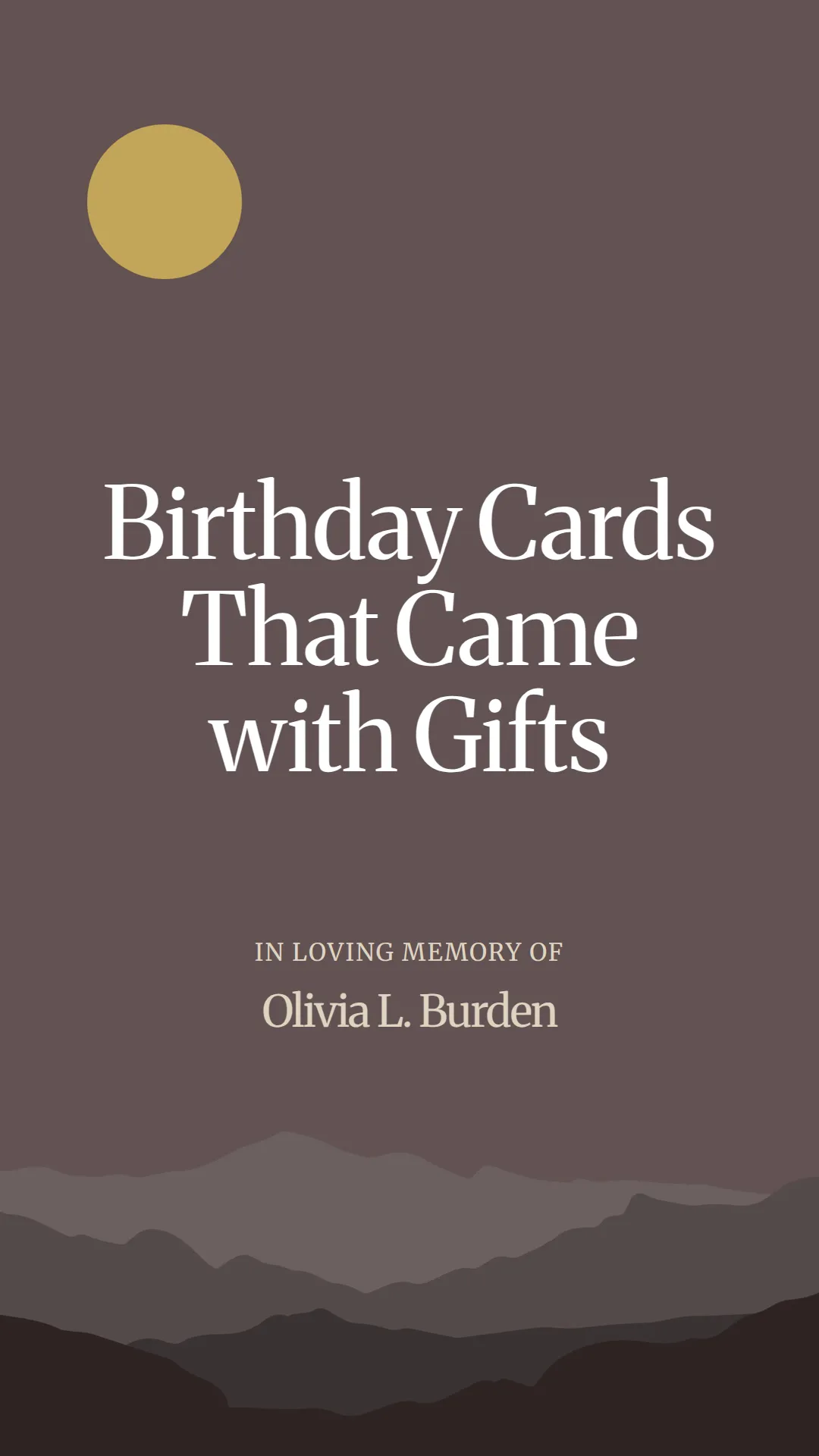 Birthday Cards That Came with Gifts