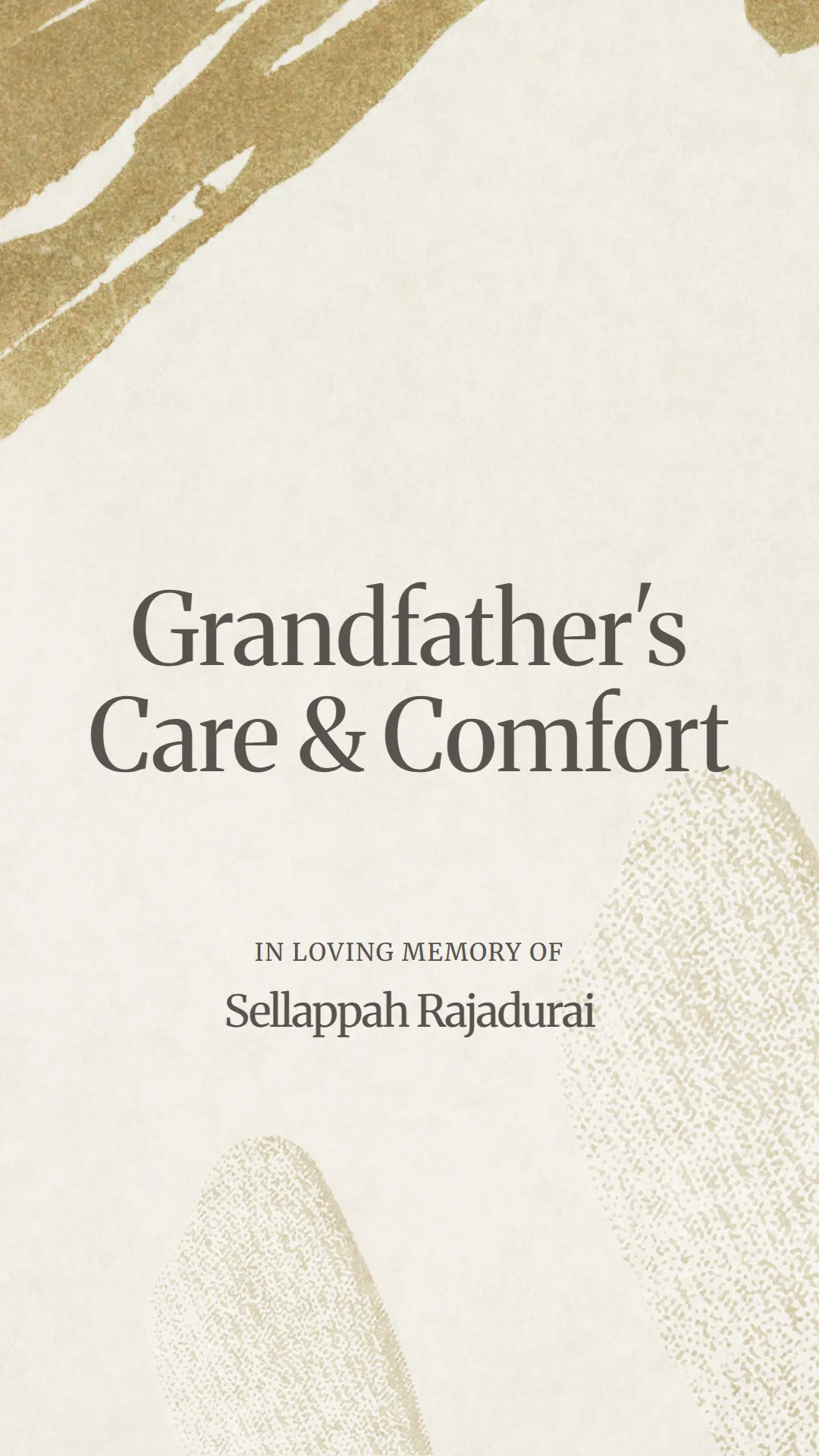 Grandfather's Care and Comfort