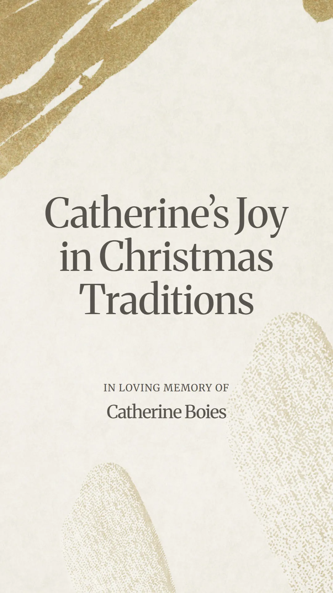 Catherine’s Joy in Christmas Traditions