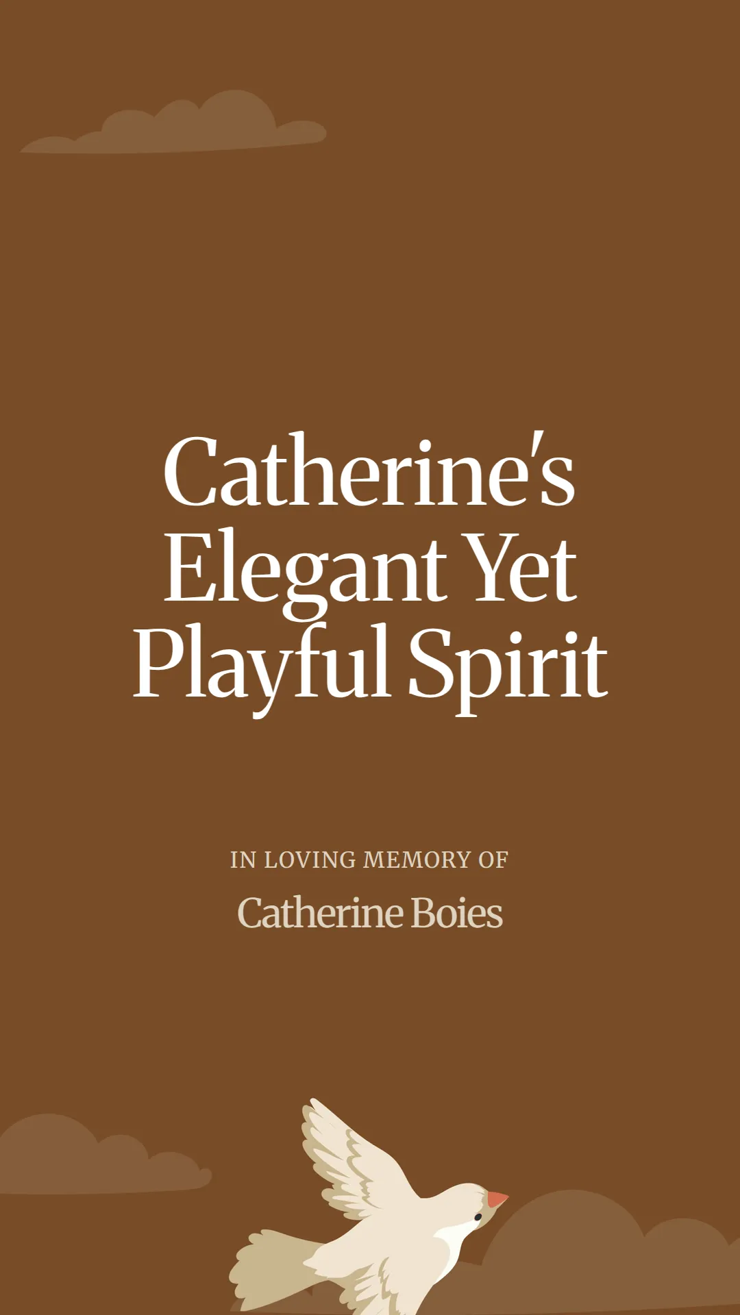 Catherine's Elegant Yet Playful Spirit