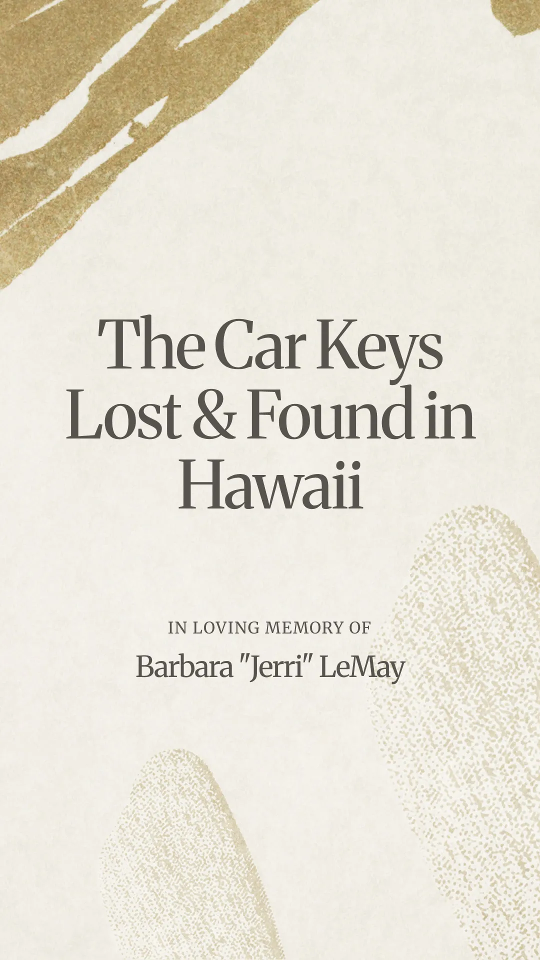 The Car Keys Lost and Found in Hawaii