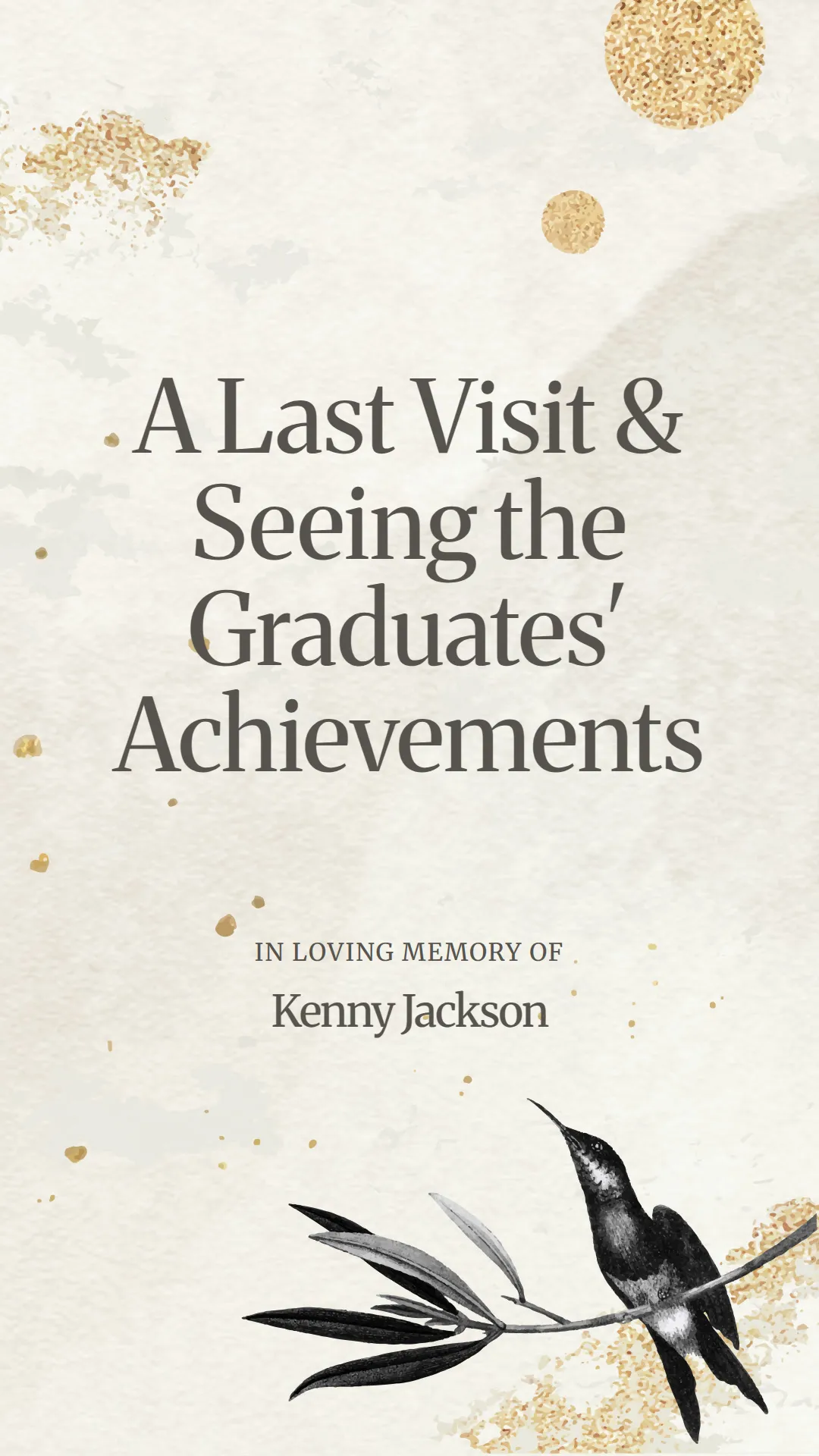 A Last Visit and Seeing the Graduates' Achievements