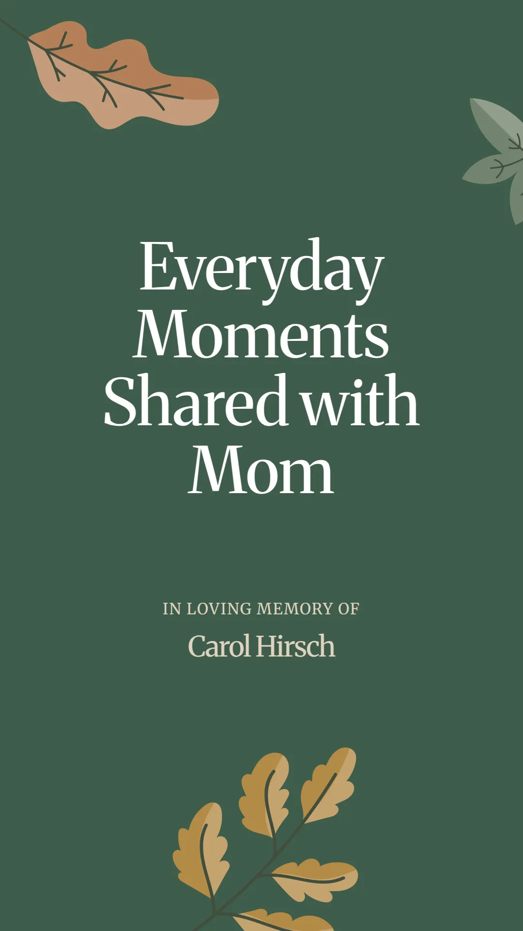 Everyday Moments Shared with Mom