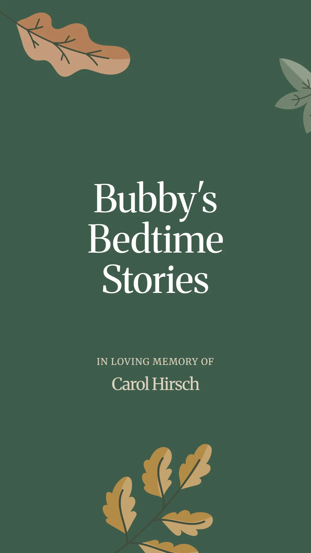 Bubby's Bedtime Stories