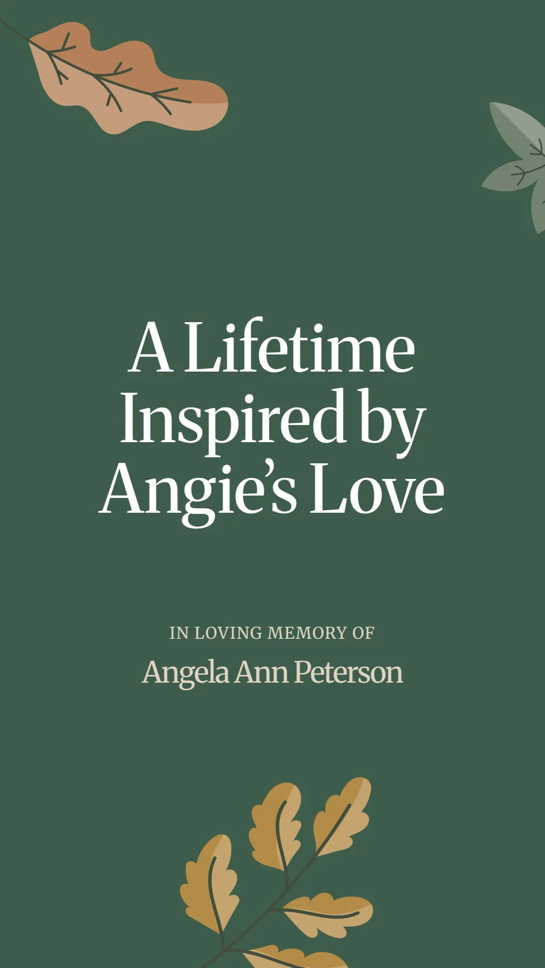 A Lifetime Inspired by Angie’s Love