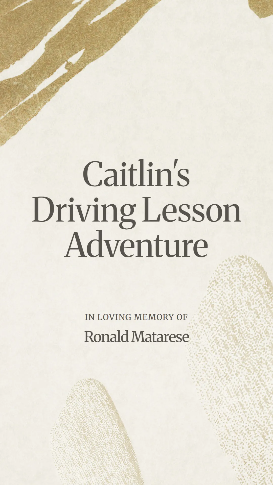 Caitlin's Driving Lesson Adventure