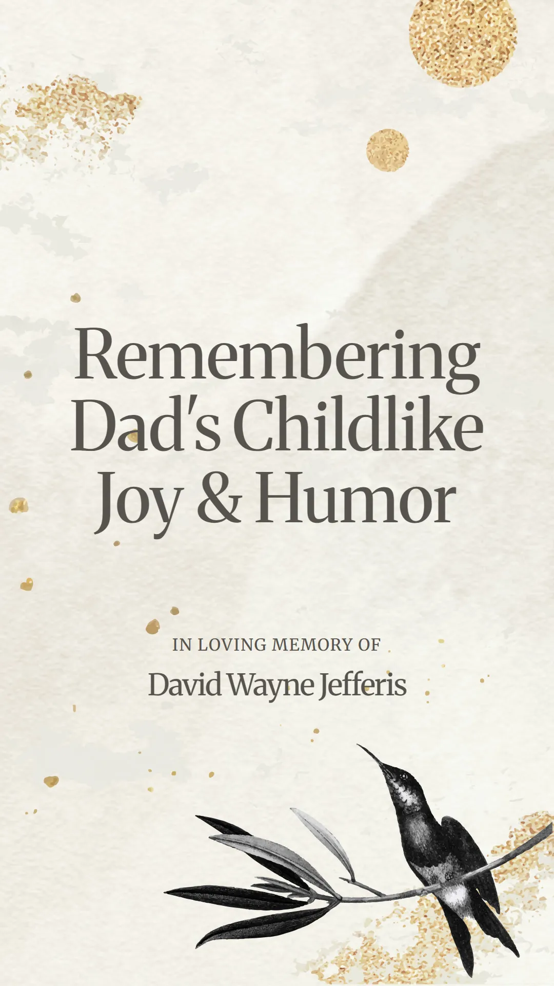 Remembering Dad's Childlike Joy and Humor