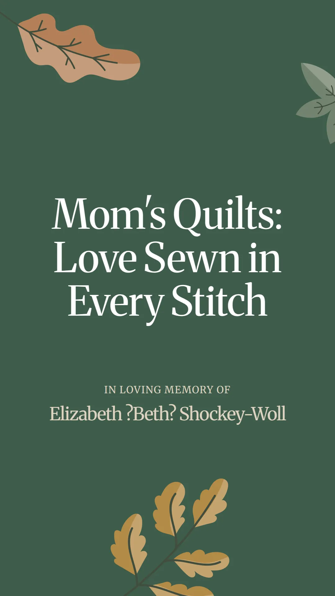 Mom's Quilts: Love Sewn in Every Stitch