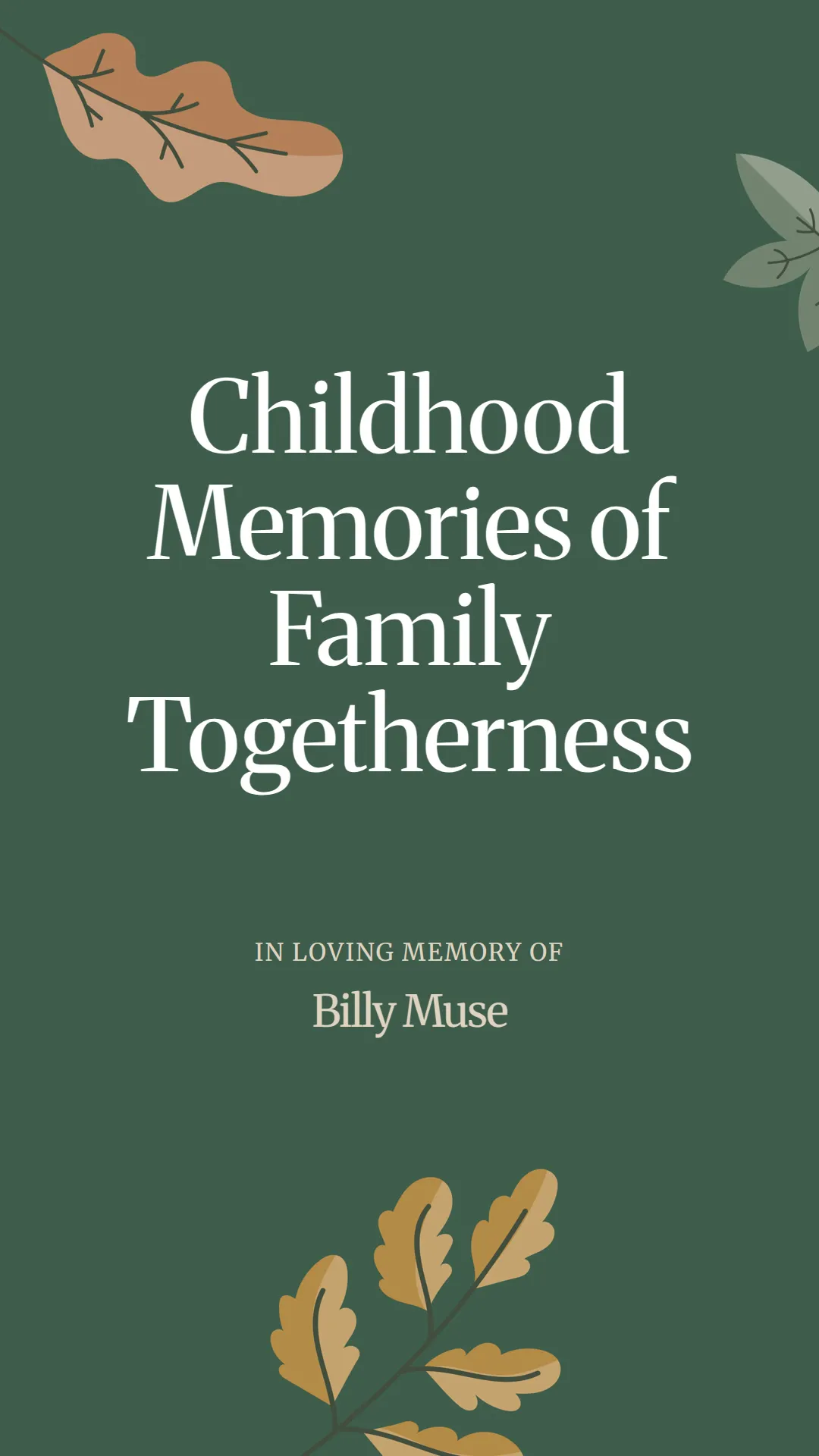 Childhood Memories of Family Togetherness