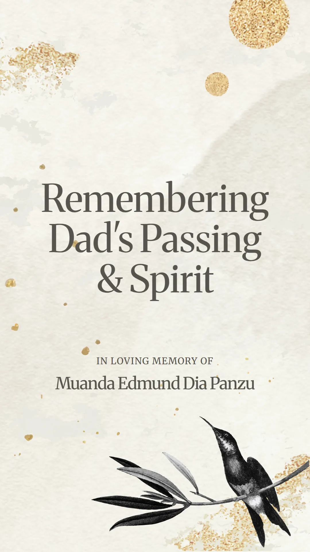 Remembering Dad's Passing and Spirit