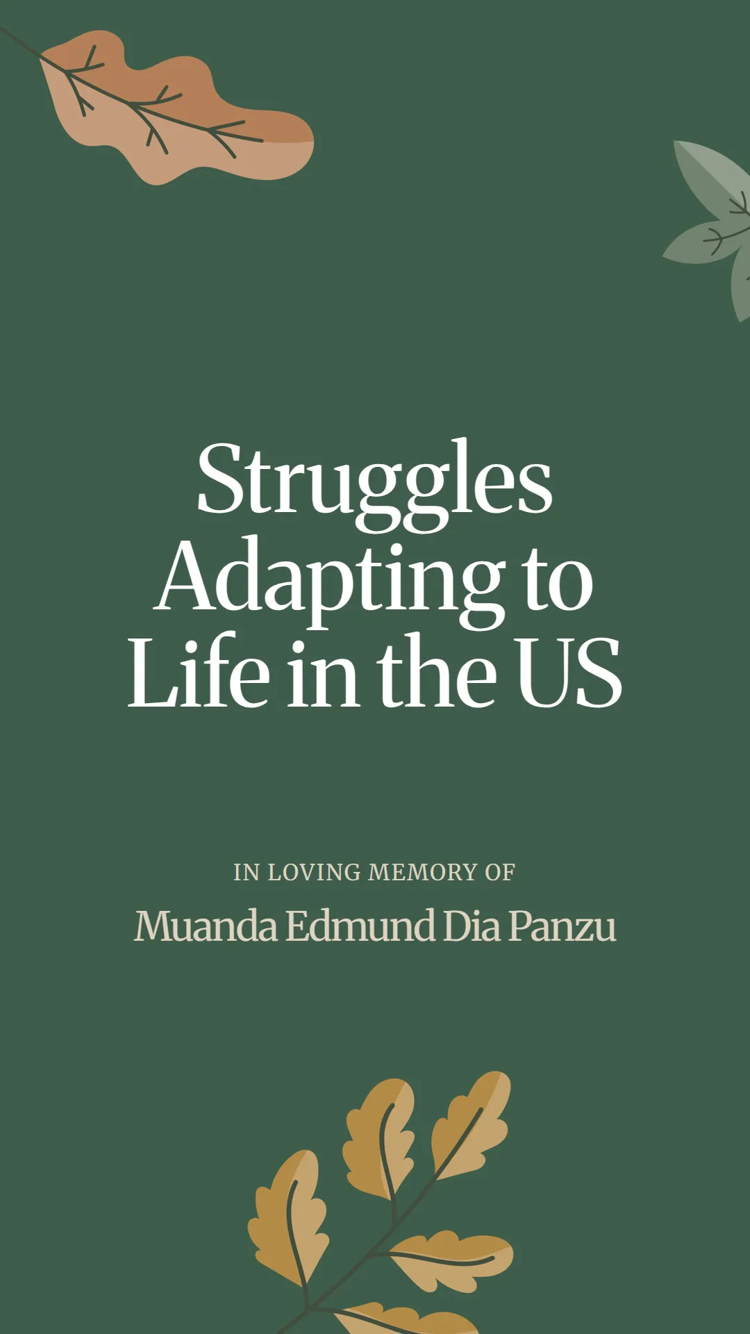 Struggles Adapting to Life in the US