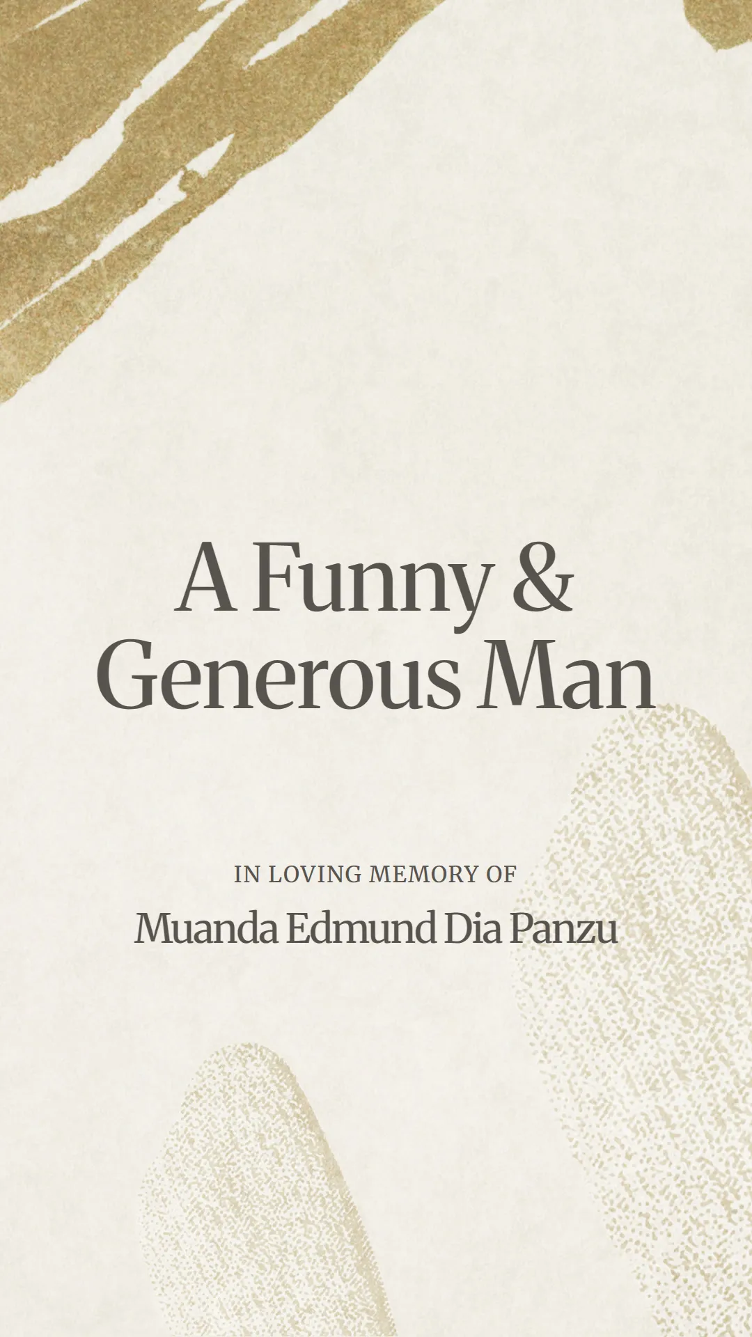 A Funny and Generous Man