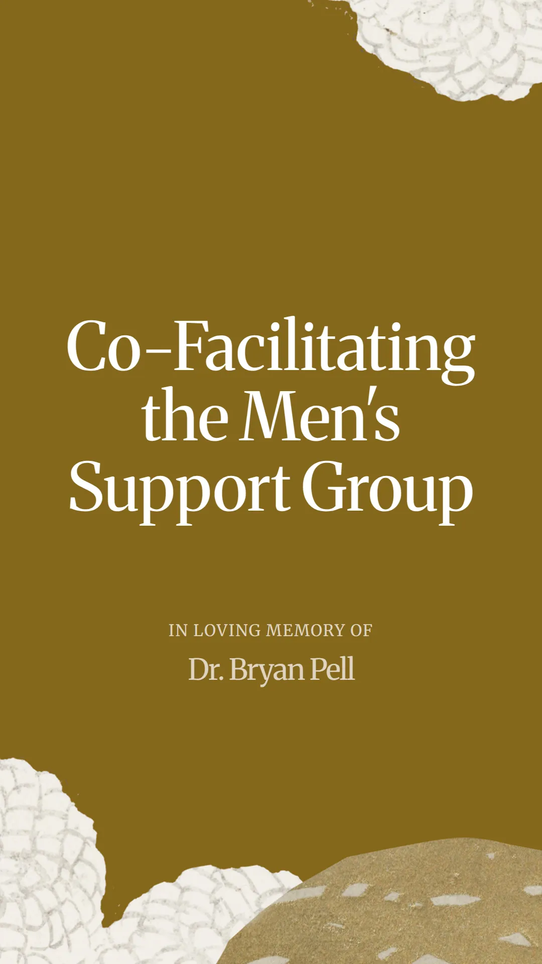 Co-Facilitating the Men's Support Group