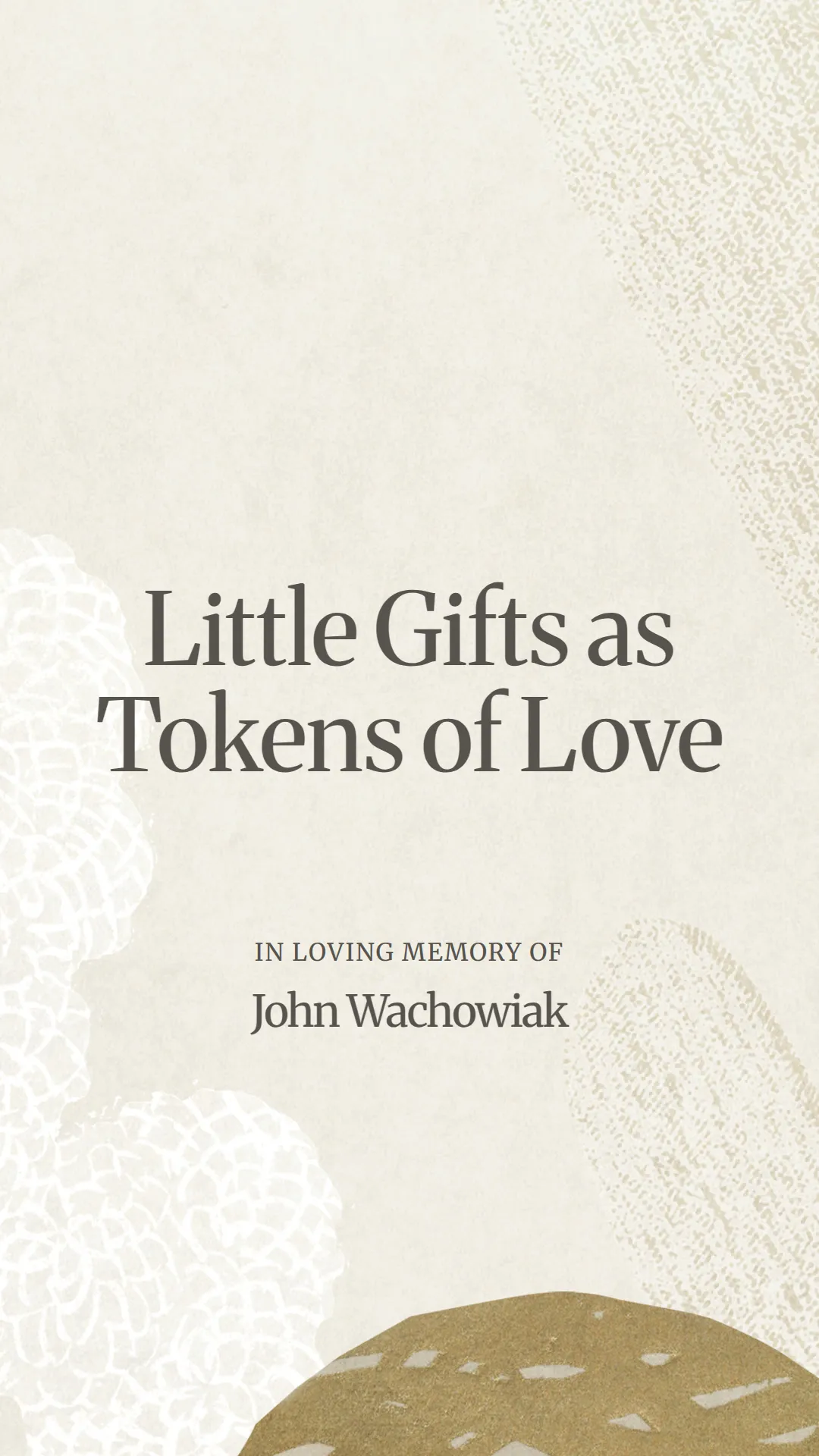 Little Gifts as Tokens of Love