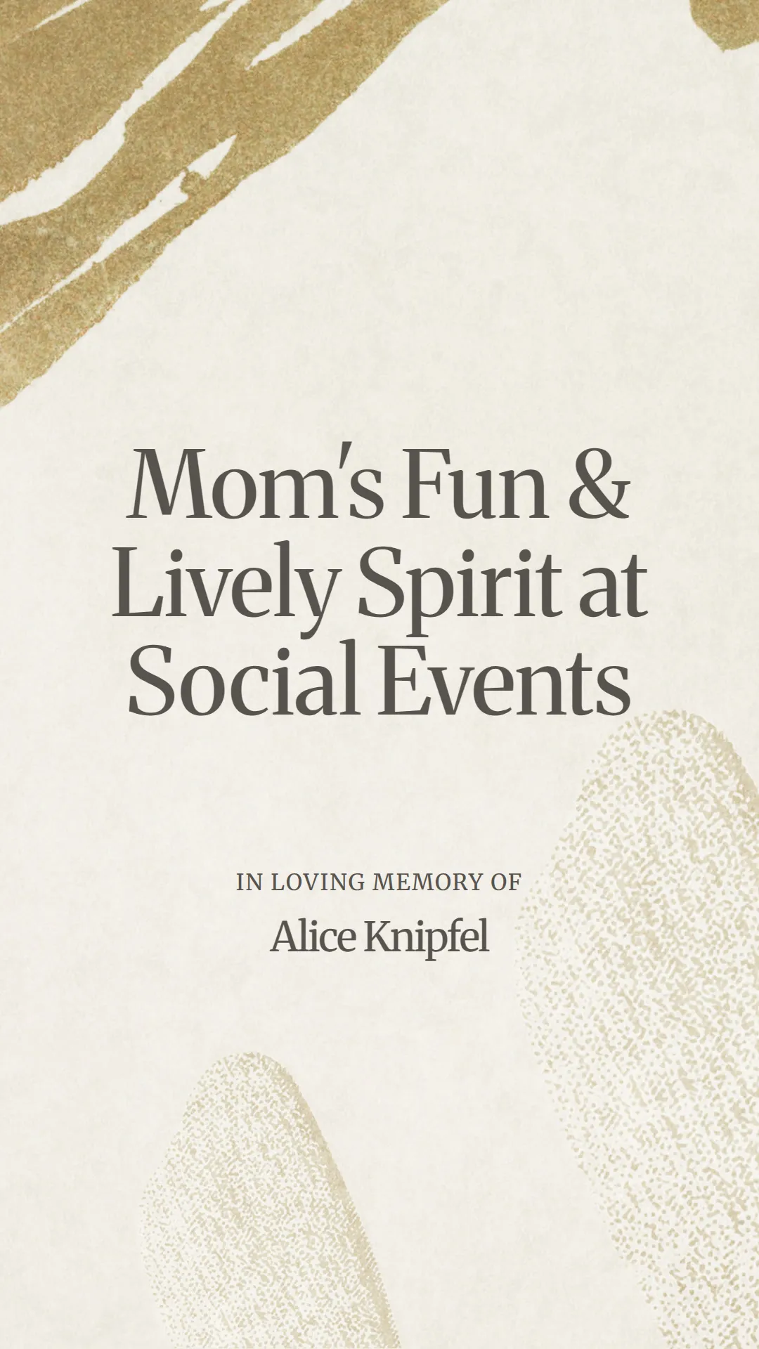 Mom's Fun and Lively Spirit at Social Events