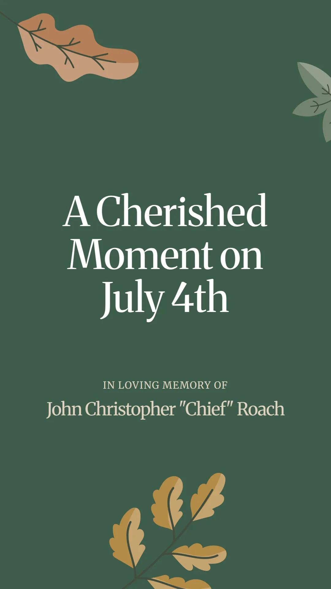 A Cherished Moment on July 4th