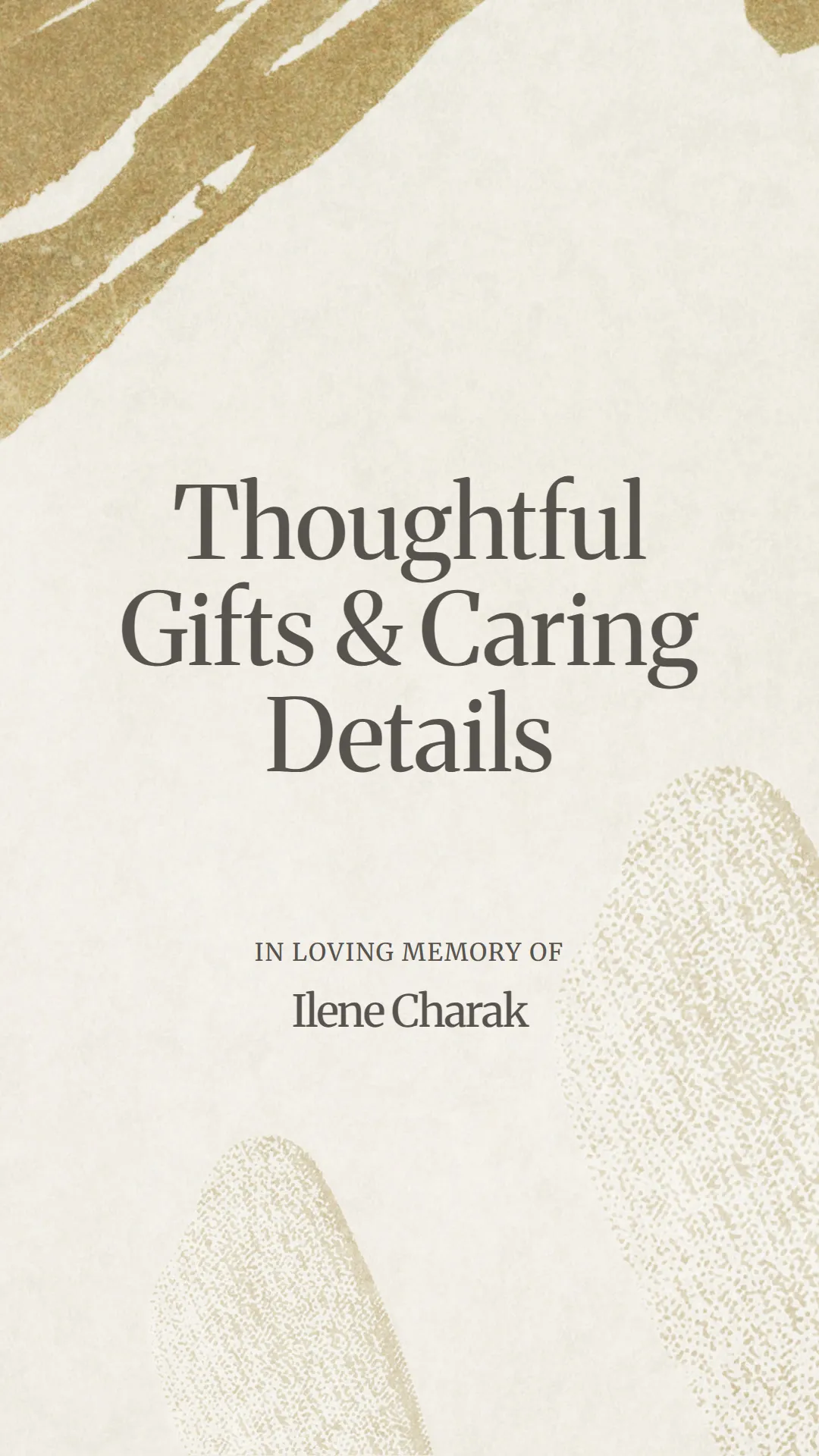 Thoughtful Gifts and Caring Details