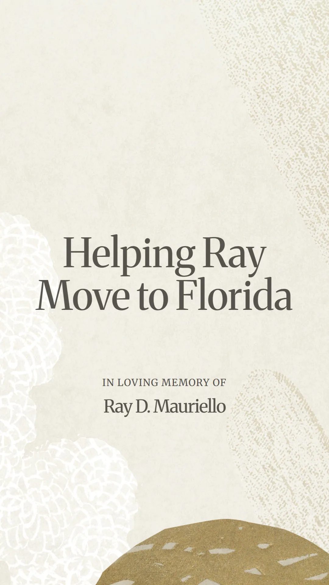 Helping Ray Move to Florida