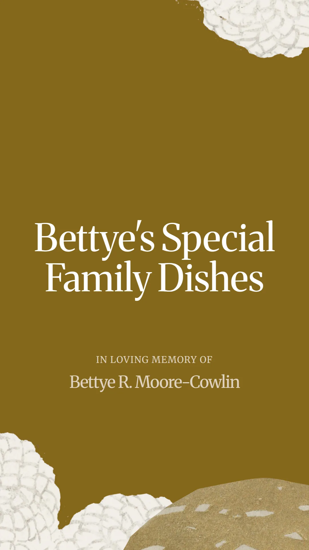 Bettye's Special Family Dishes