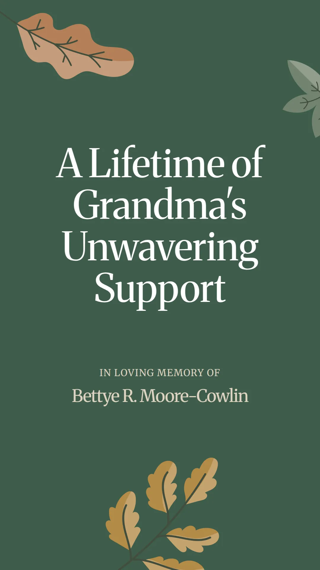 A Lifetime of Grandma's Unwavering Support