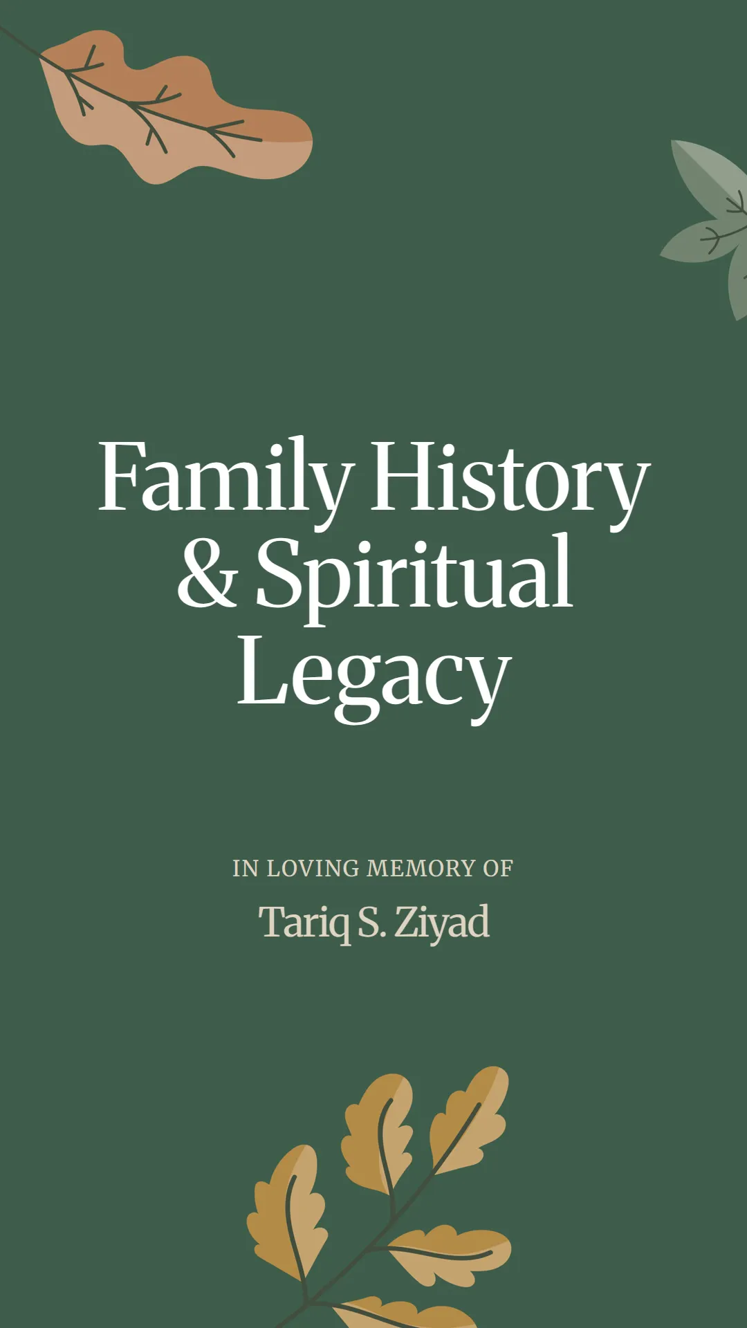 Family History and Spiritual Legacy