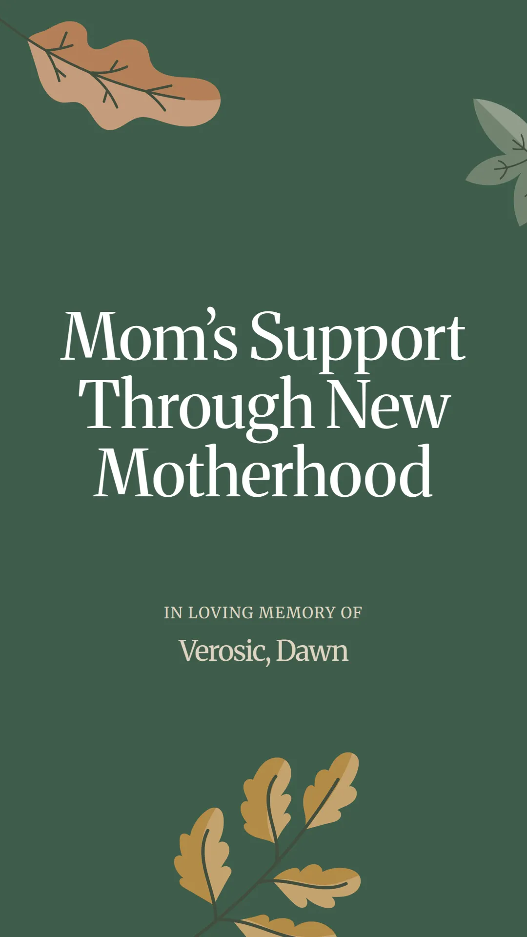 Mom’s Support Through New Motherhood