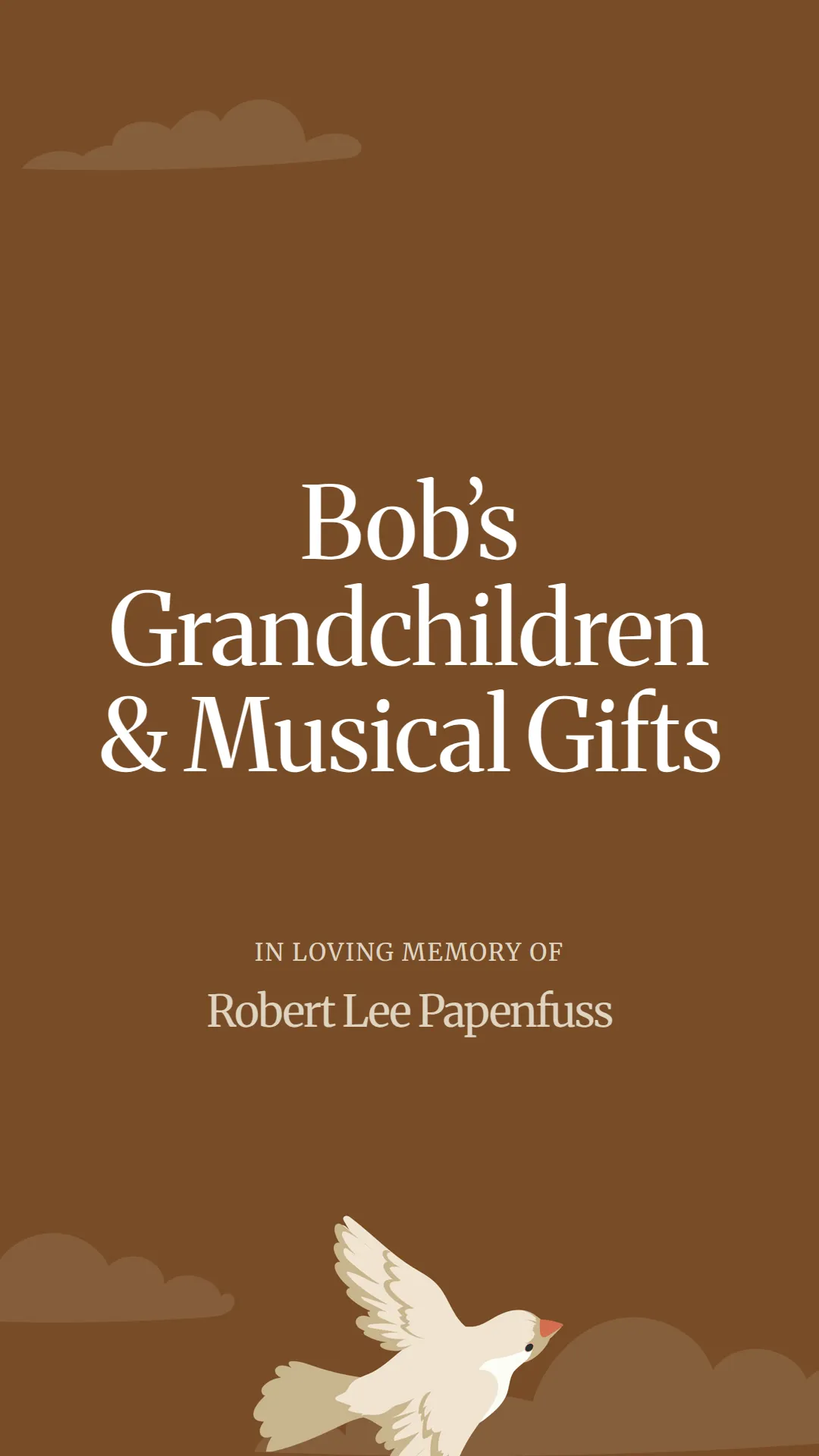 Bob’s Grandchildren and Musical Gifts