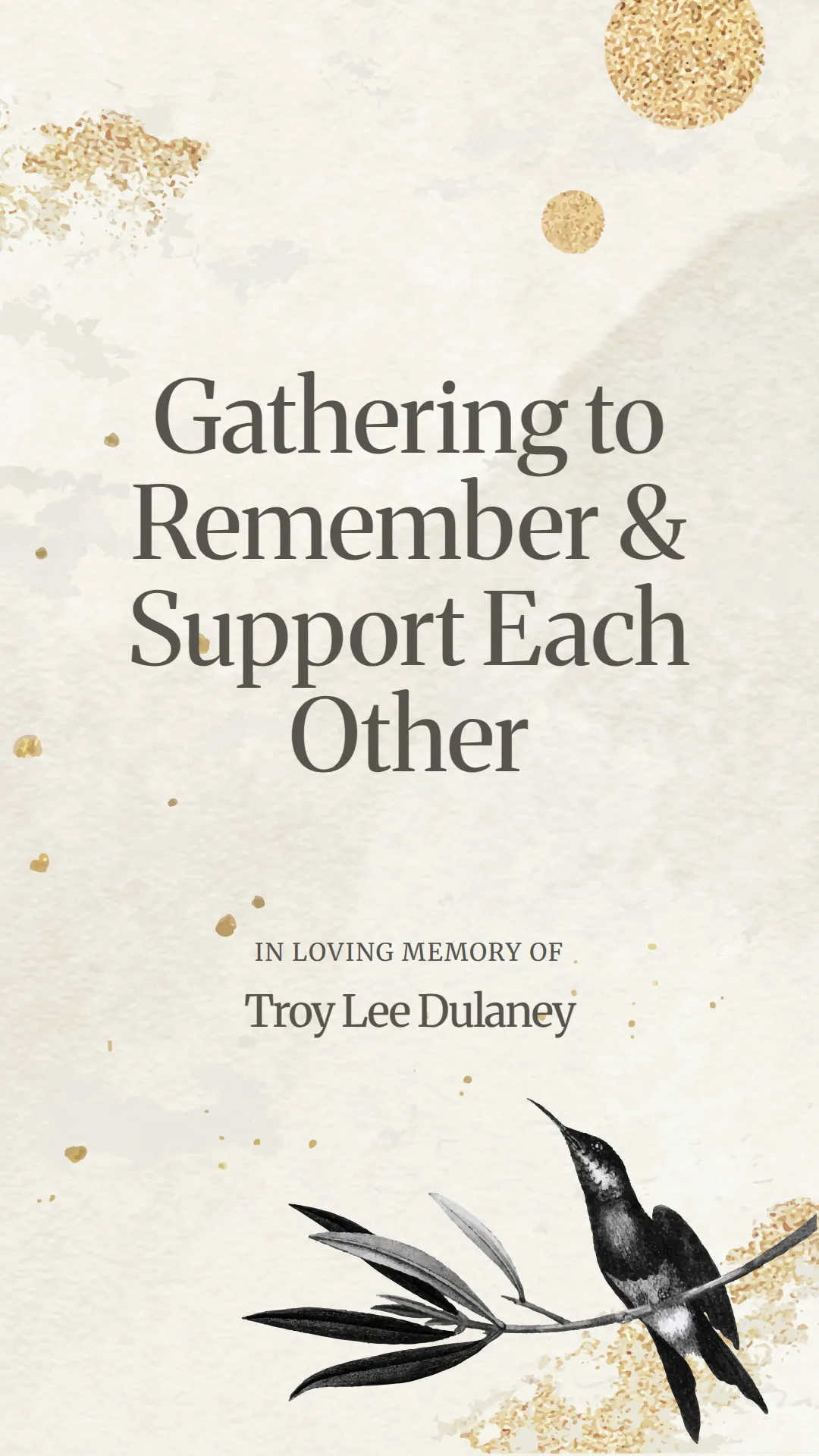Gathering to Remember and Support Each Other