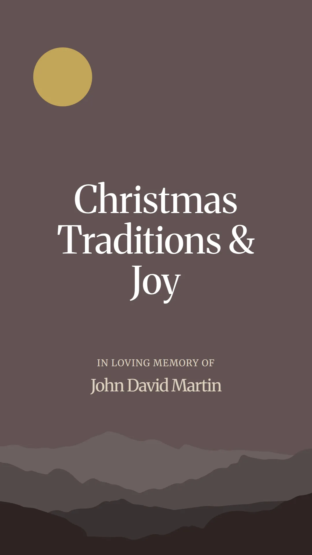 Christmas Traditions and Joy