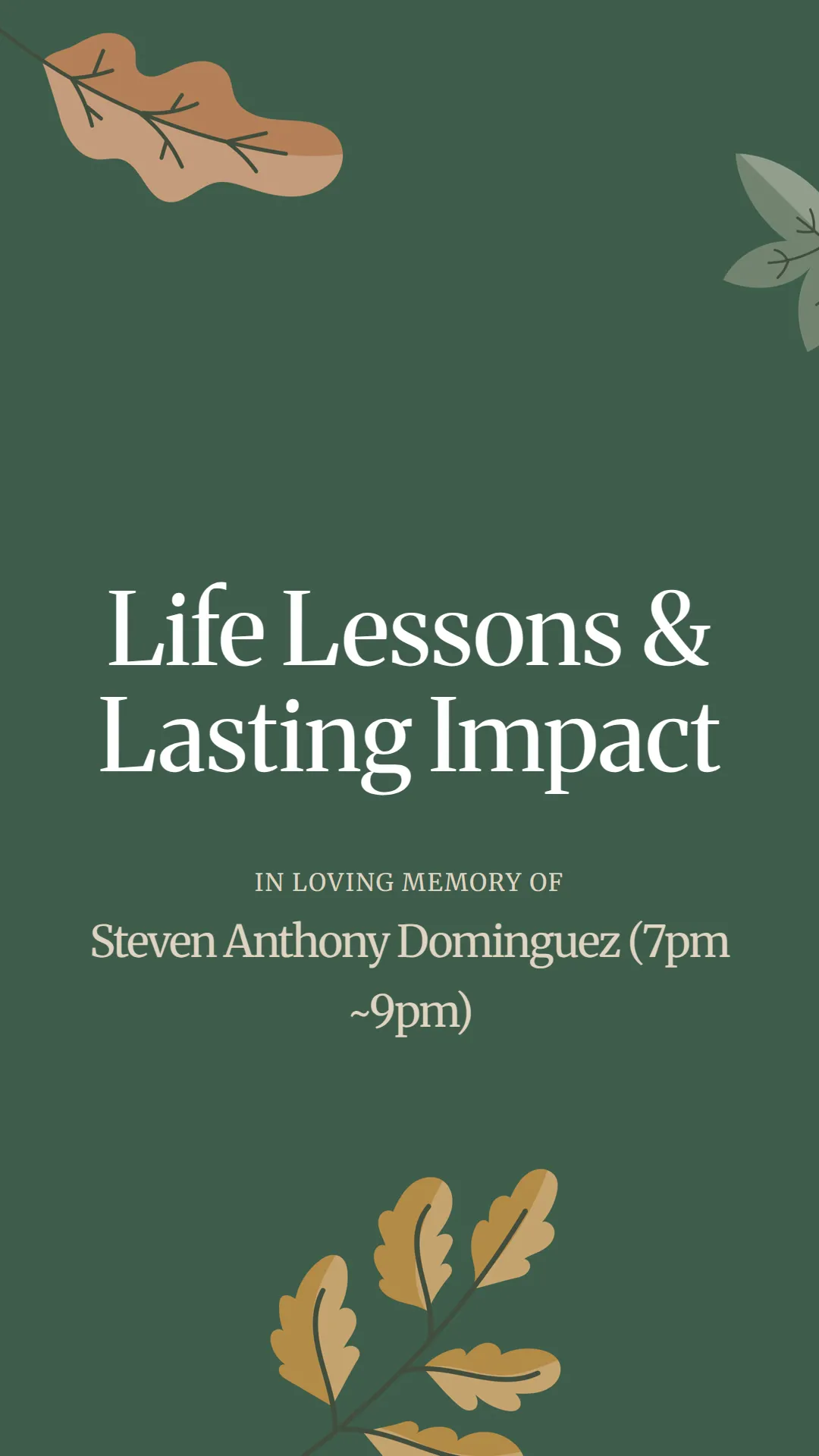 Life Lessons and Lasting Impact