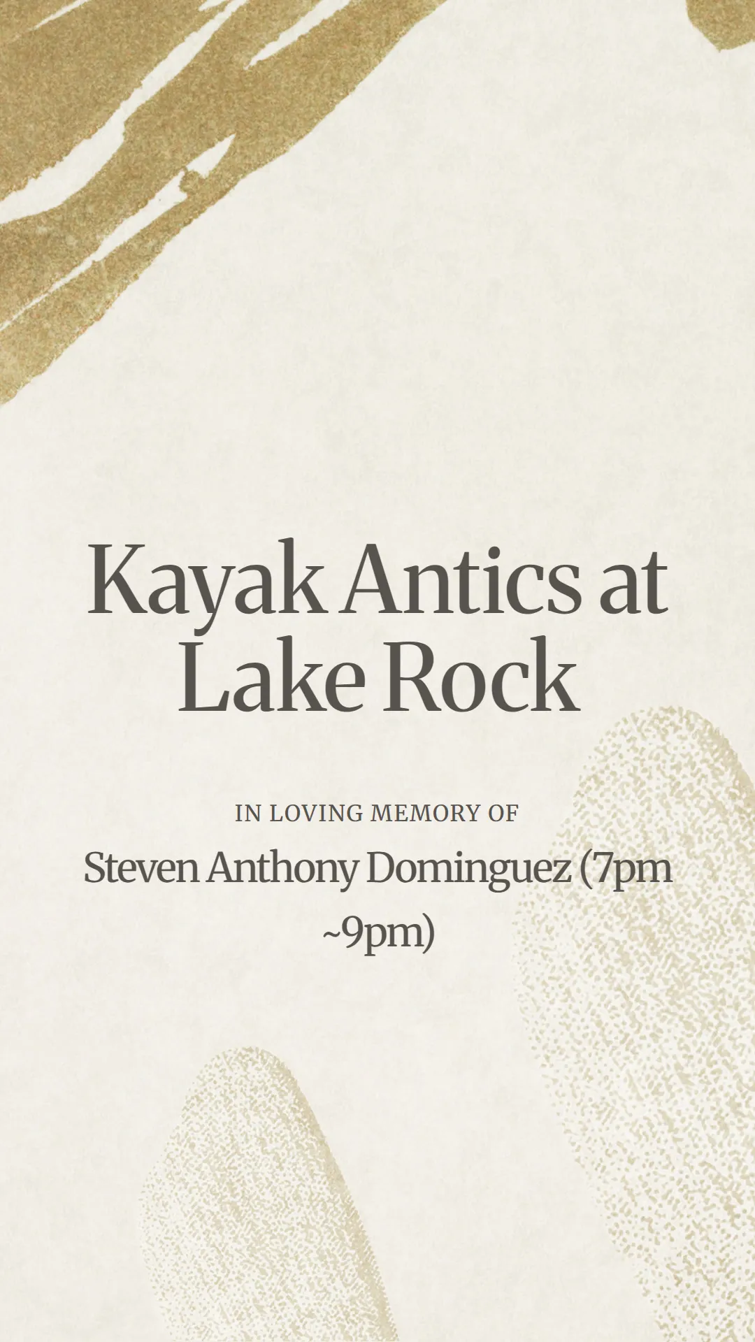 Kayak Antics at Lake Rock